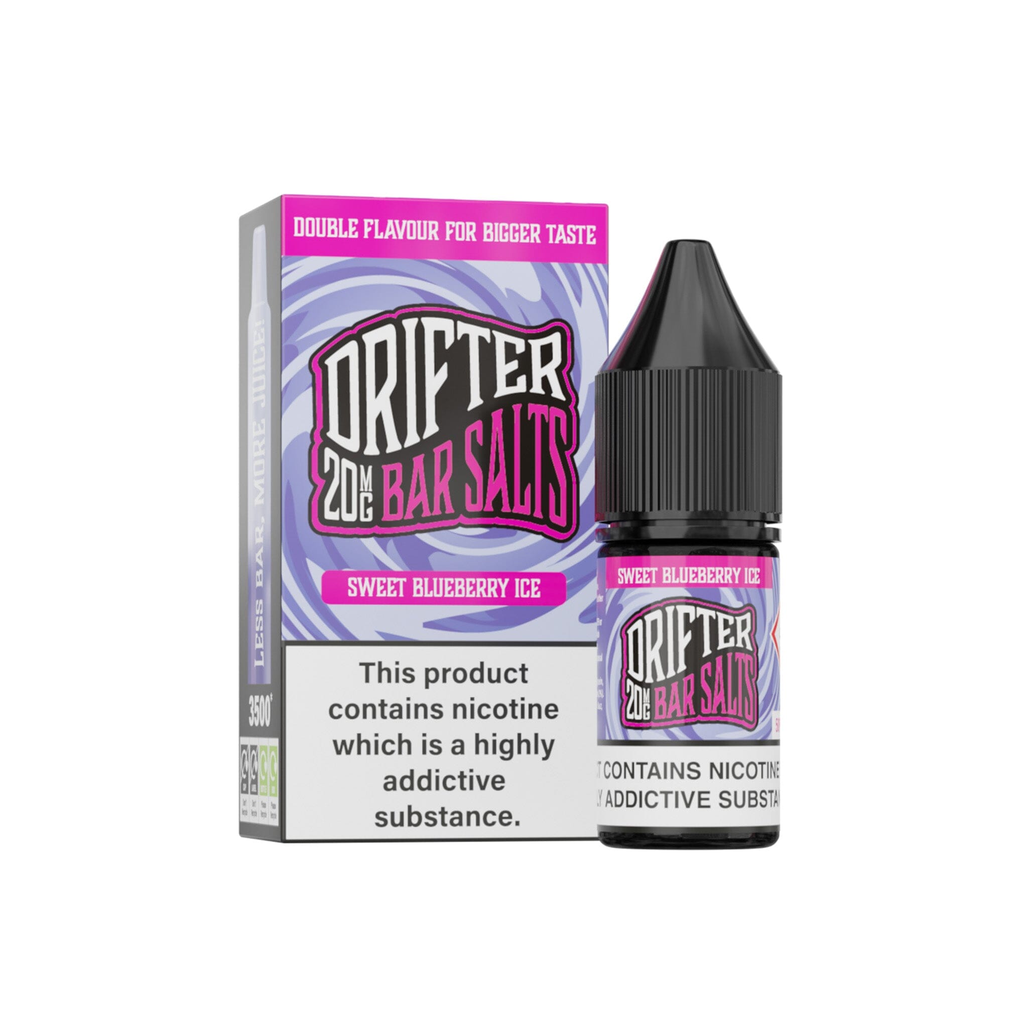 Drifter Bar Salt E-Liquid Sweet Blueberry Ice 20MG - High Nicotine 