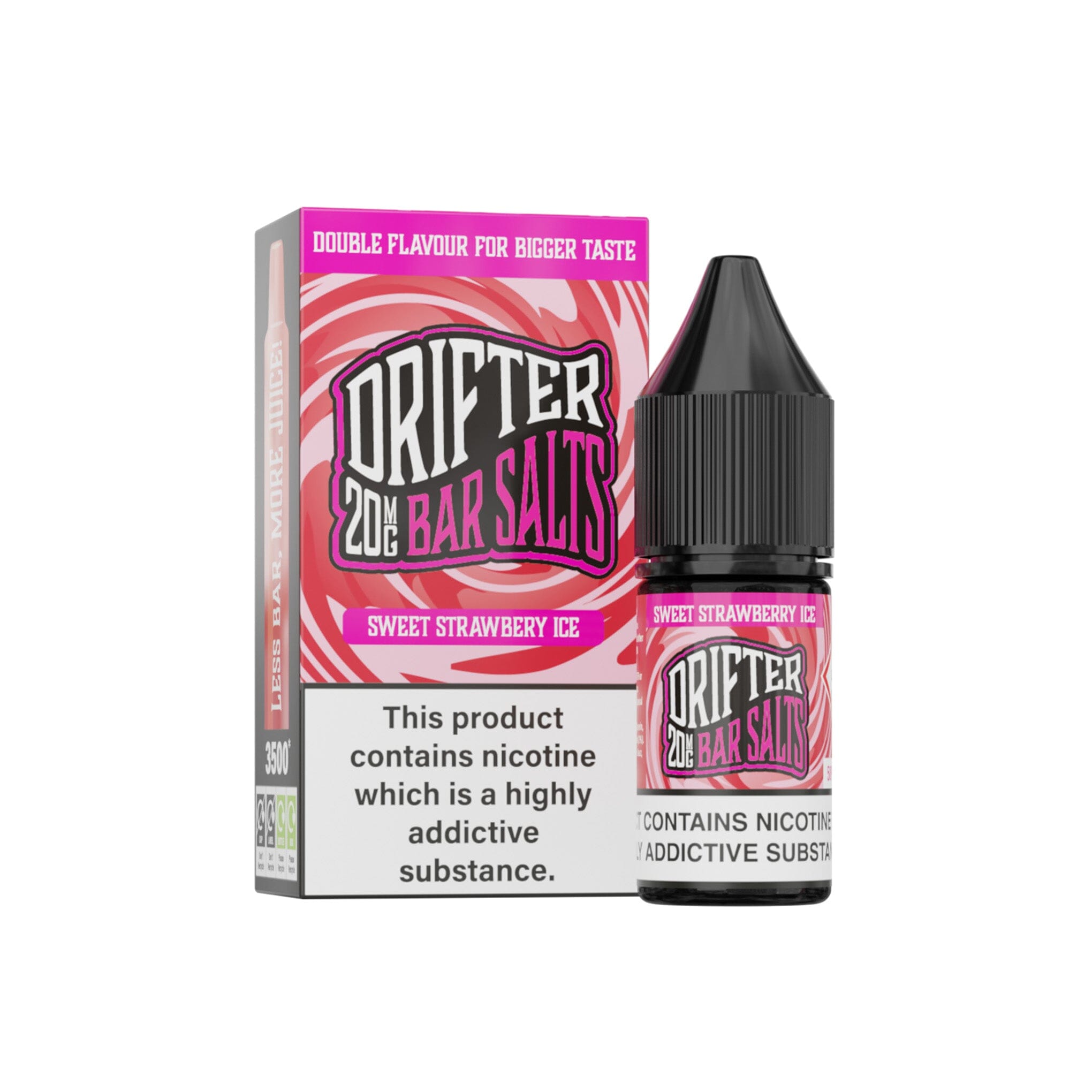 Drifter Bar Salt E-Liquid Sweet Strawberry Ice 20MG - High Nicotine 