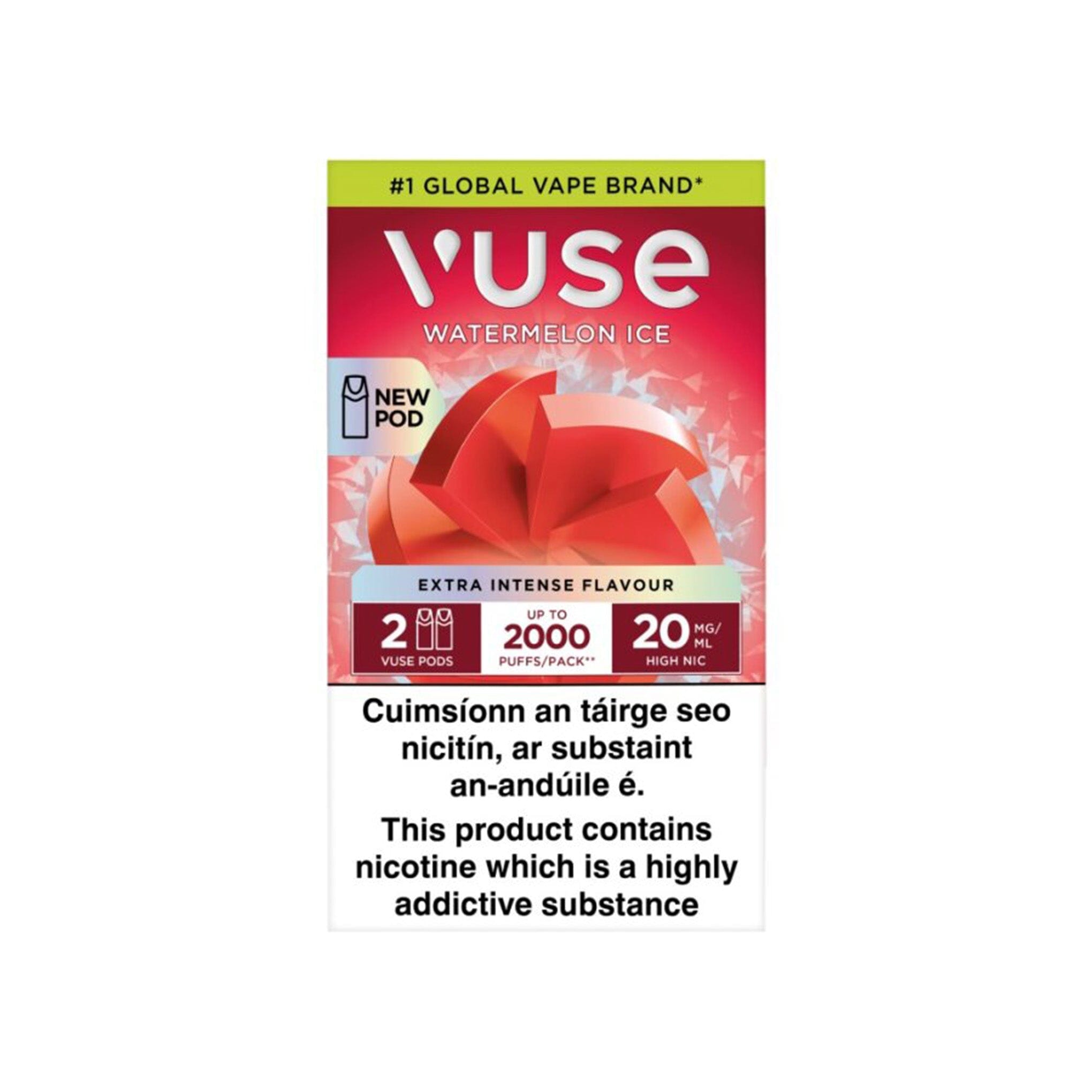 VUSE Extra Intense ePod Cartridges Watermelon Ice 20MG - High Nicotine 