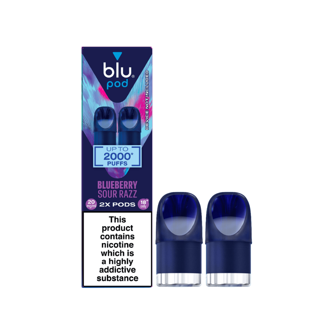 blu Pods Replacement (Pack of 2) Blueberry Sour Raspberry 