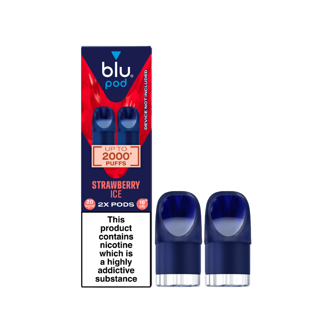 blu Pods Replacement (Pack of 2) Strawberry Ice 