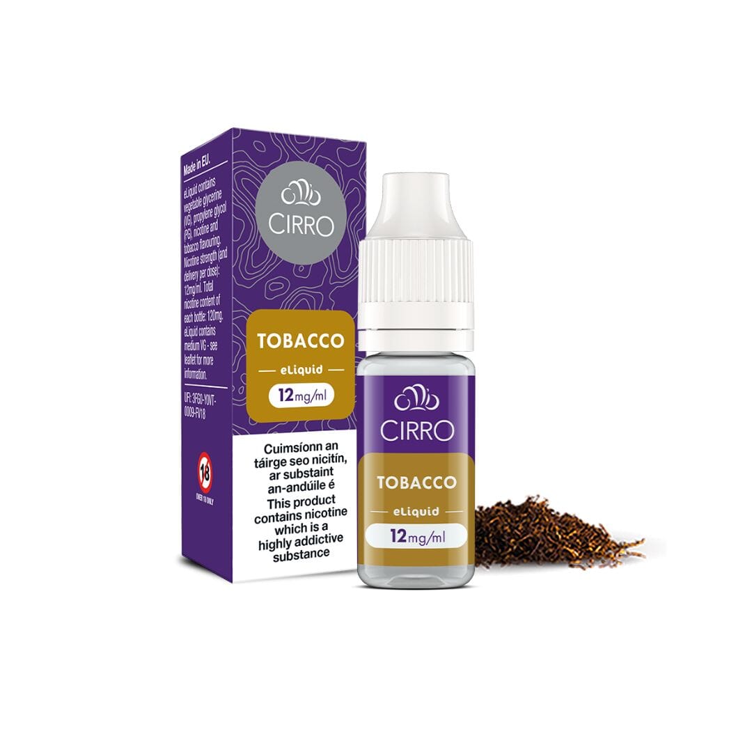 Cirro E-Liquid Regular Tobacco 12MG - Meduim Nicotine 