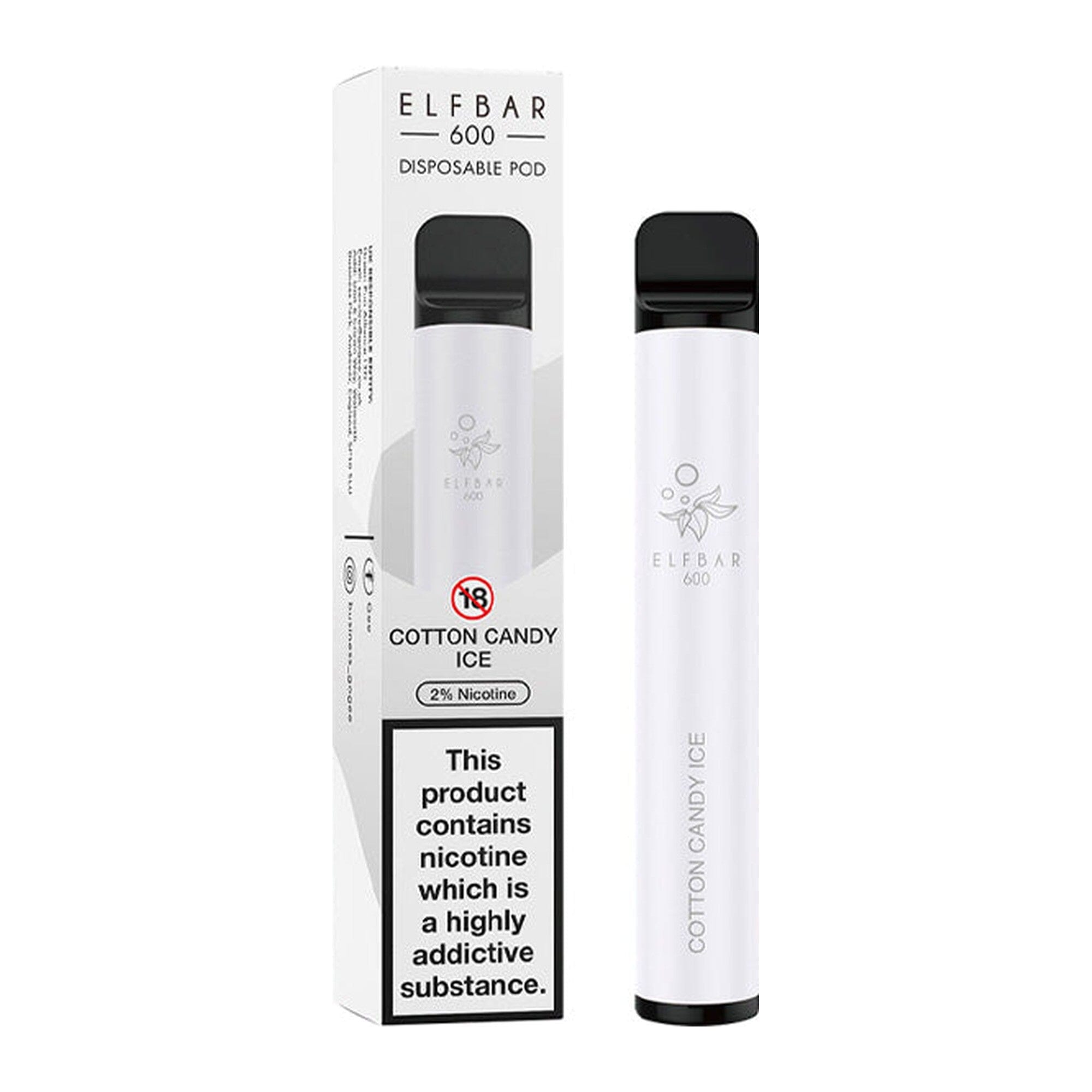 ELF Bar Cotton Candy Ice 20MG - High Nicotine 