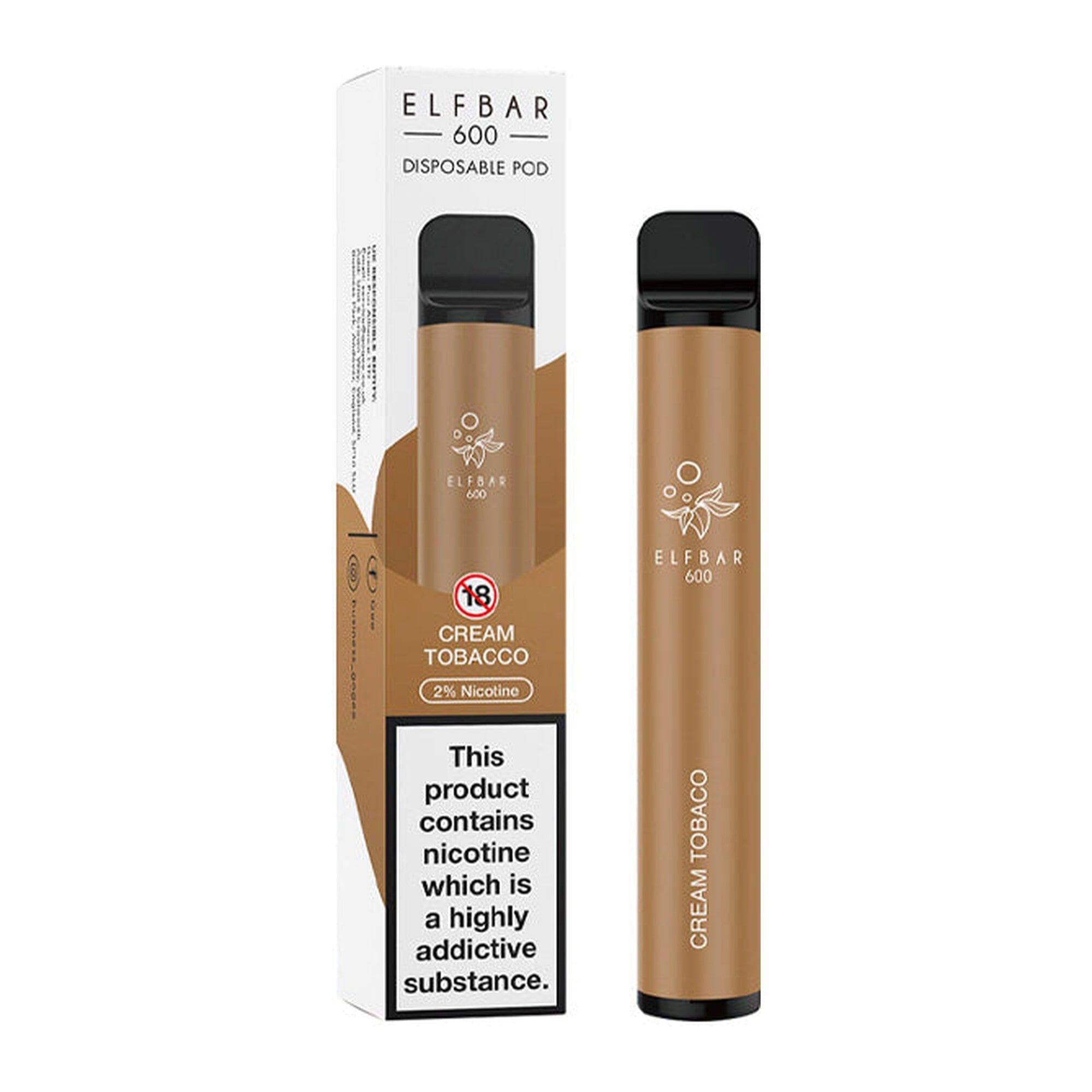 ELF Bar Cream Tobacco 20MG - High Nicotine 