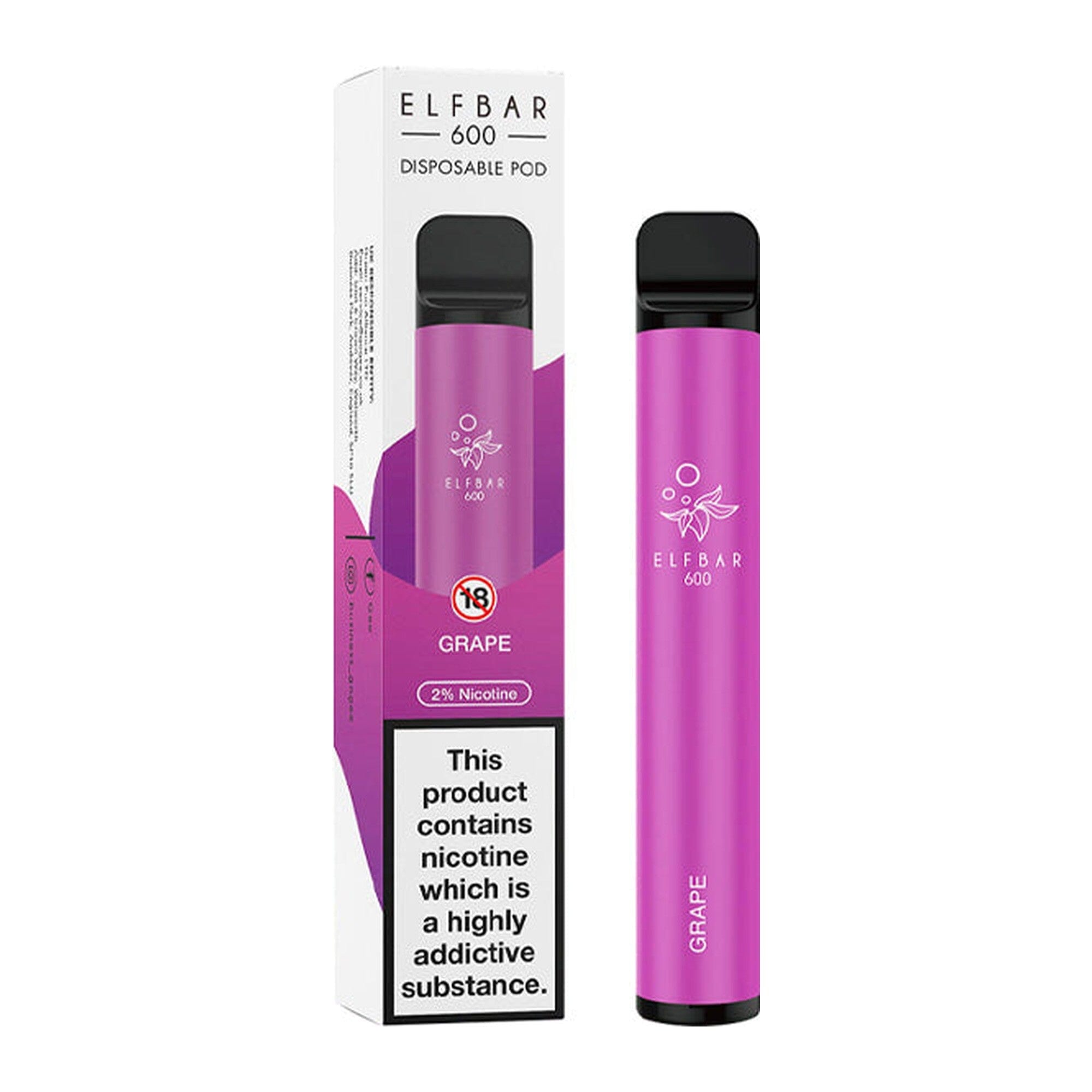 ELF Bar Grape 20MG - High Nicotine 