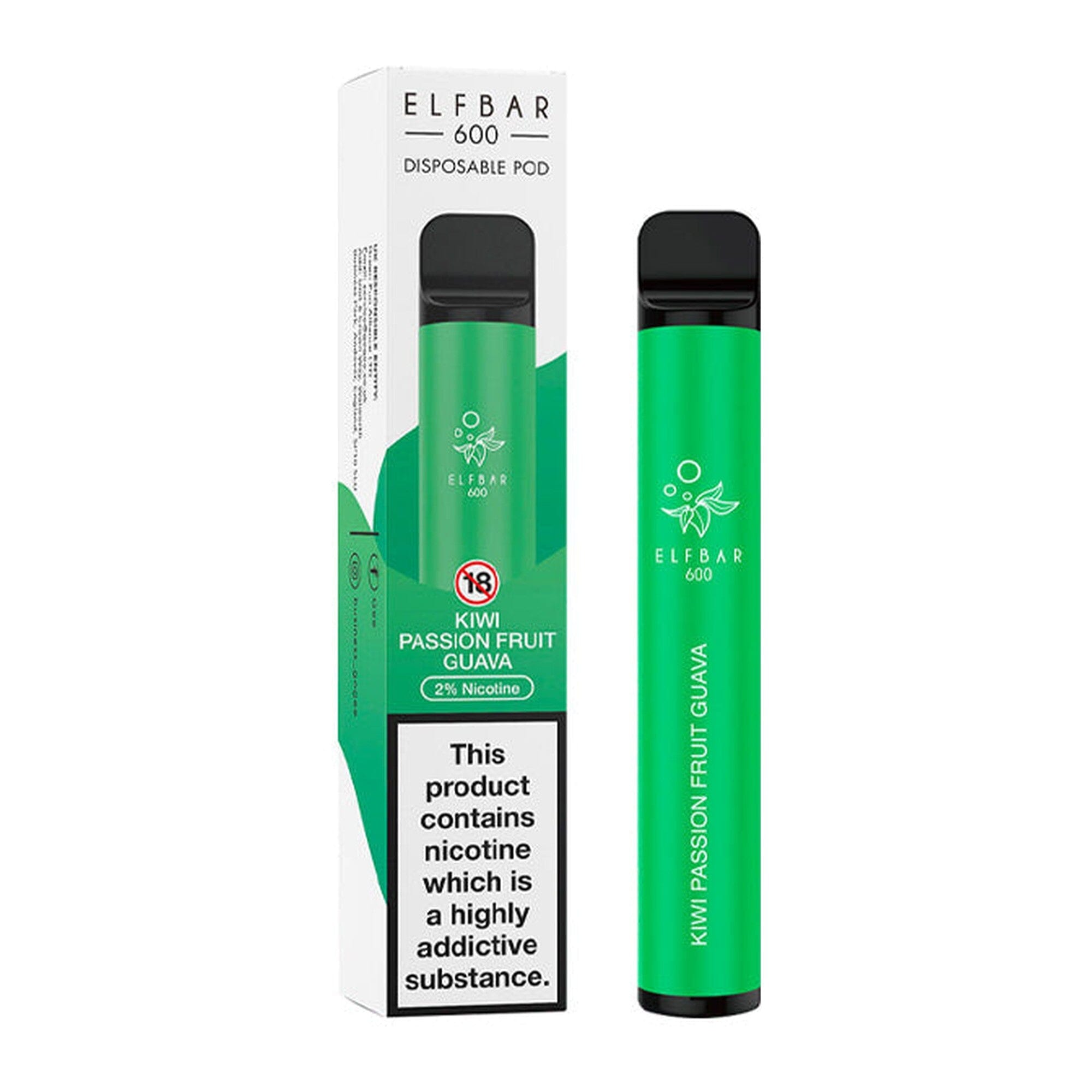 ELF Bar Kiwi Passion Fruit Guava 0MG - No Nicotine 