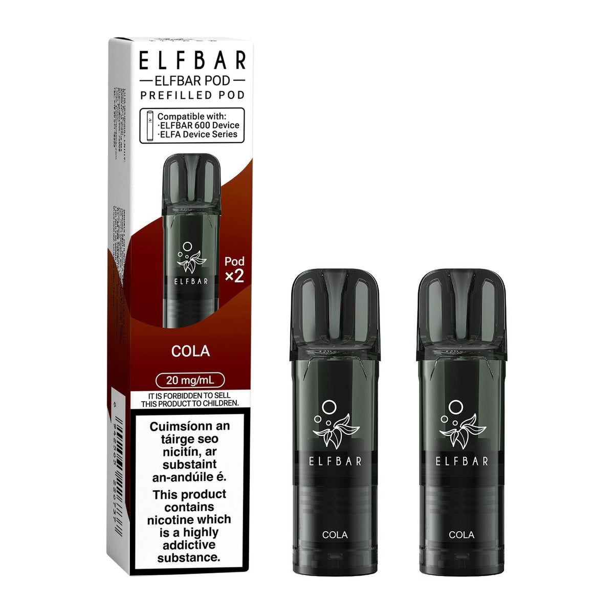 ELF Bar 600 Prefilled Pod (Pack of 2) Cola 
