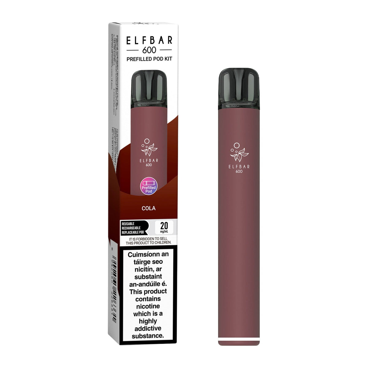 ELF Bar 600 Prefilled Pod Kit Cola 