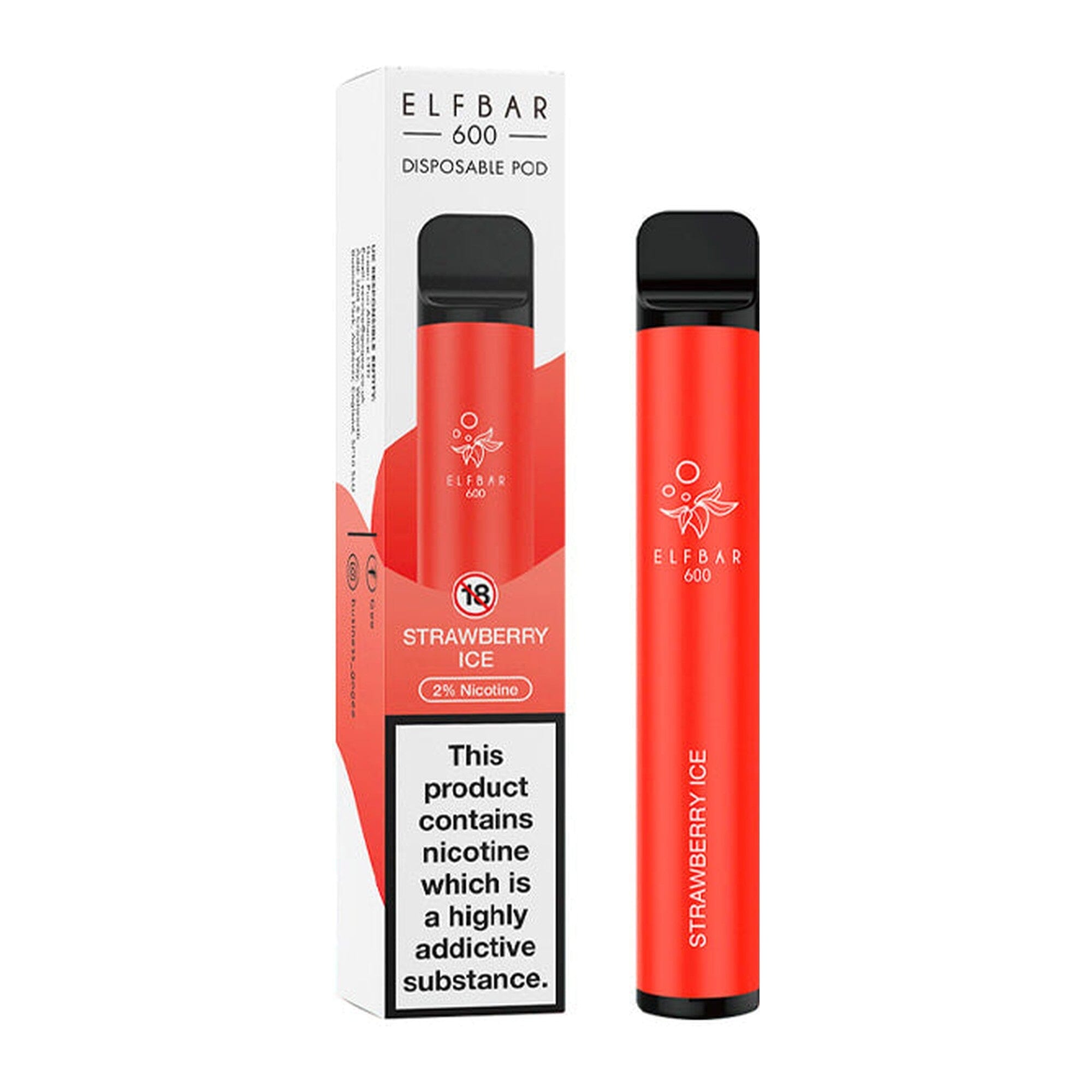ELF Bar Strawberry Ice 0MG - No Nicotine 
