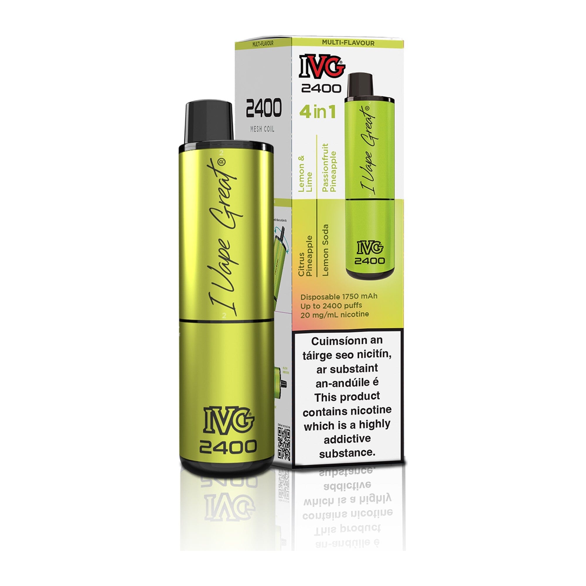 IVG 2400 Disposable Vape Kit Multi Flavour: Citrus Edition 