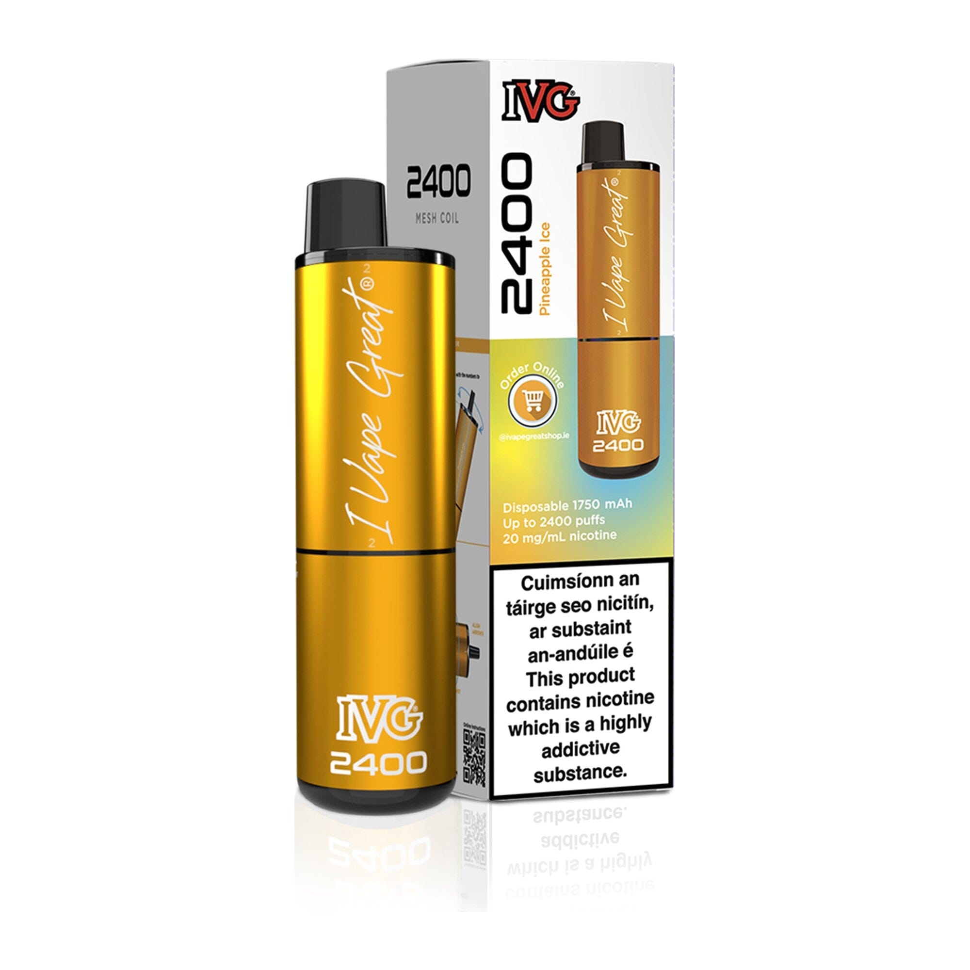 IVG 2400 Disposable Vape Kit Pineapple Ice 
