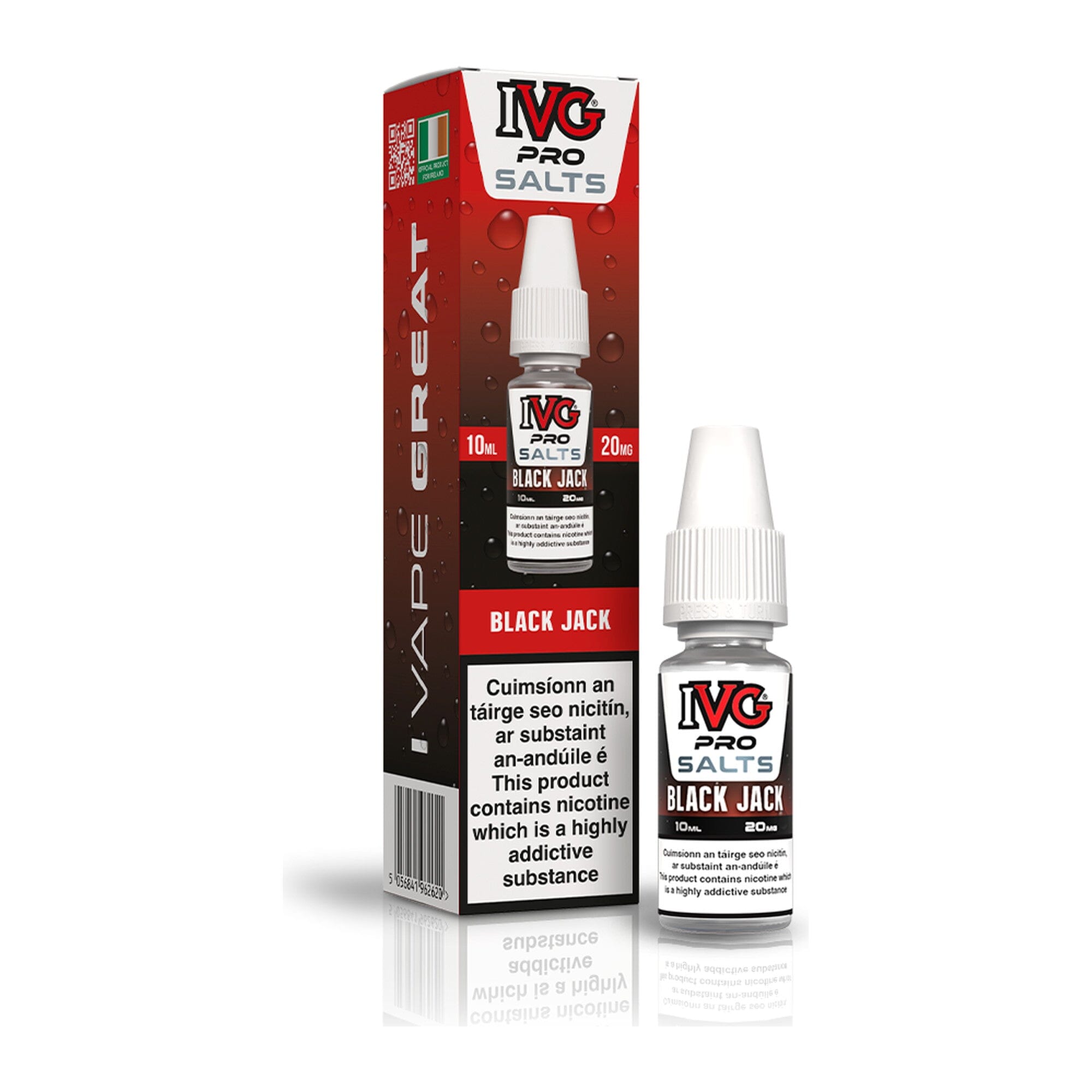 IVG Pro Salt Nicotine Salt E-Liquid Black Jack 20MG - High Nicotine 