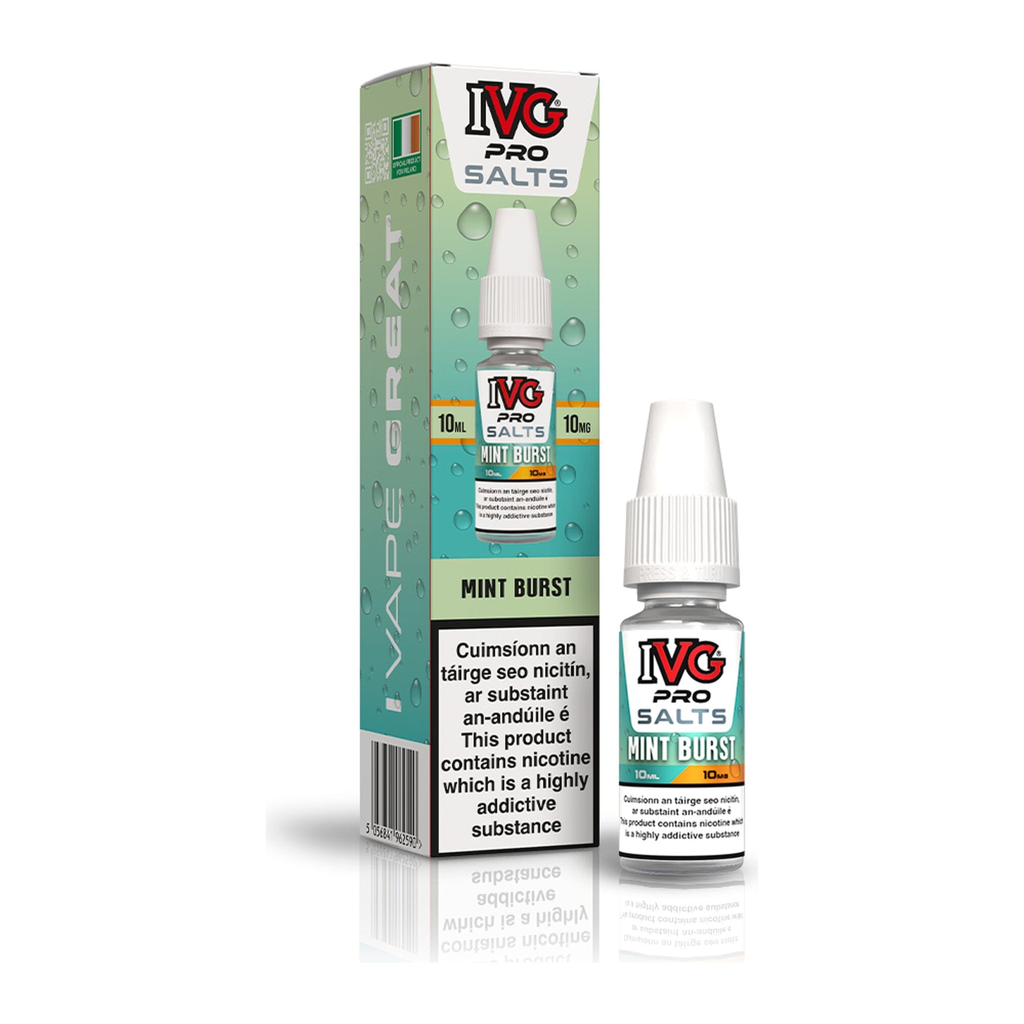 IVG Pro Salt Nicotine Salt E-Liquid Mint Burst 10MG - Medium Nicotine 