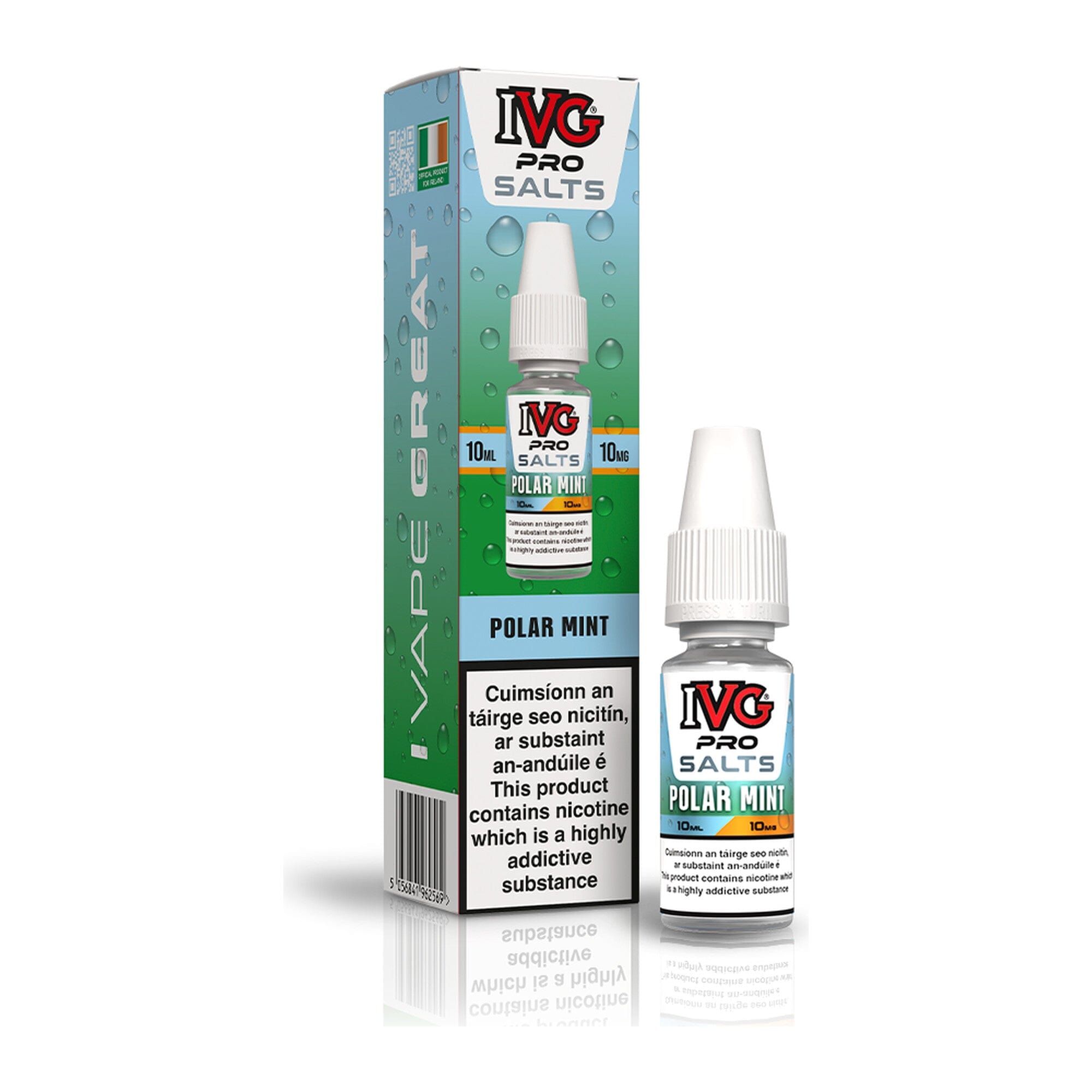 IVG Pro Salt Nicotine Salt E-Liquid Polar Mint 10MG - Medium Nicotine 