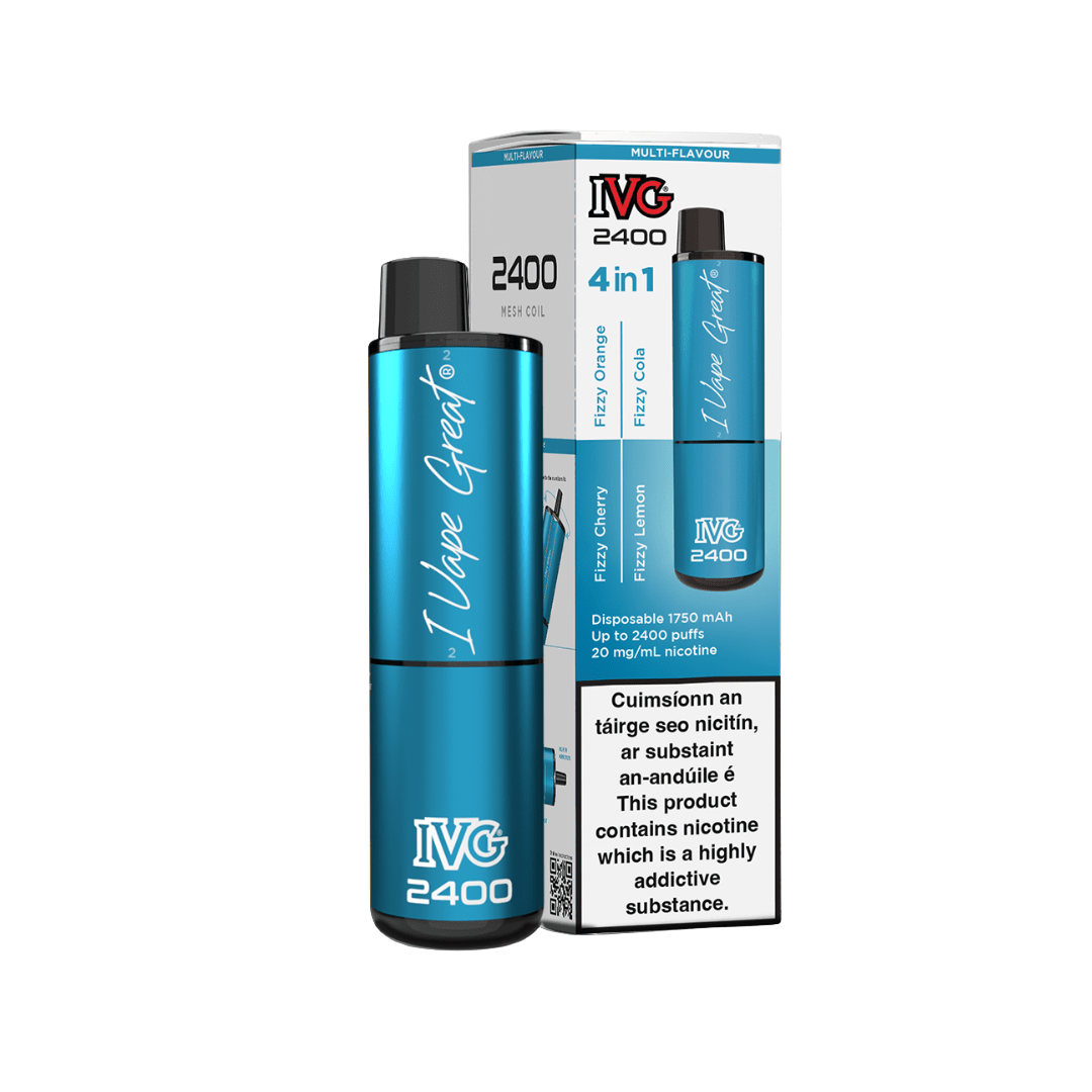 IVG 2400 Disposable Vape Kit Multi Flavour: Fizzy Edition 