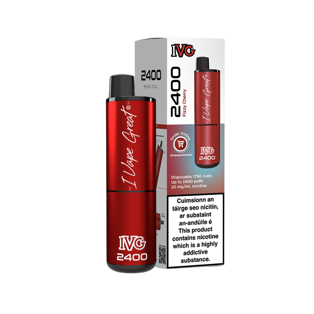 IVG 2400 Disposable Vape Kit Fizzy Cherry 