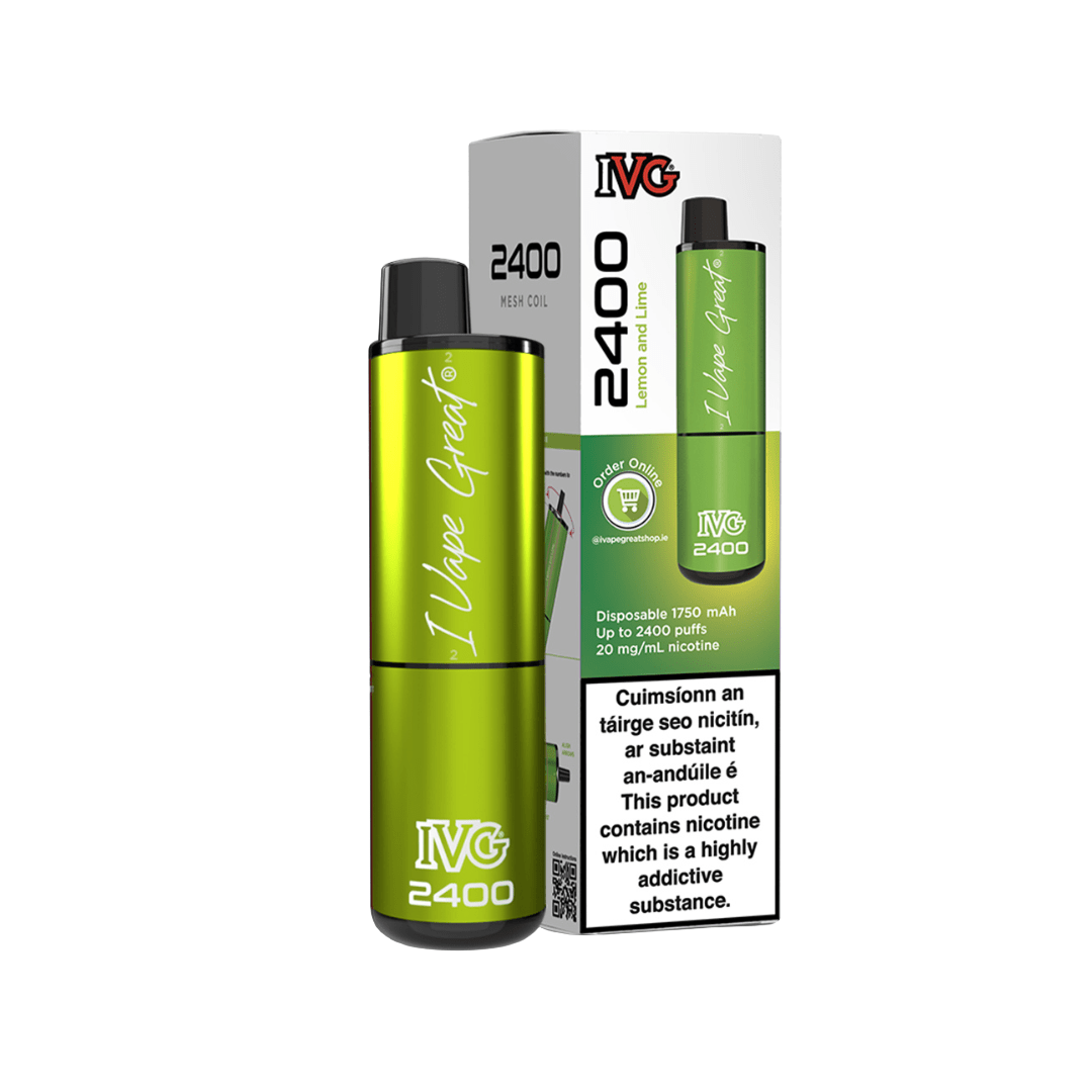 IVG 2400 Disposable Vape Kit Lemon & Lime 