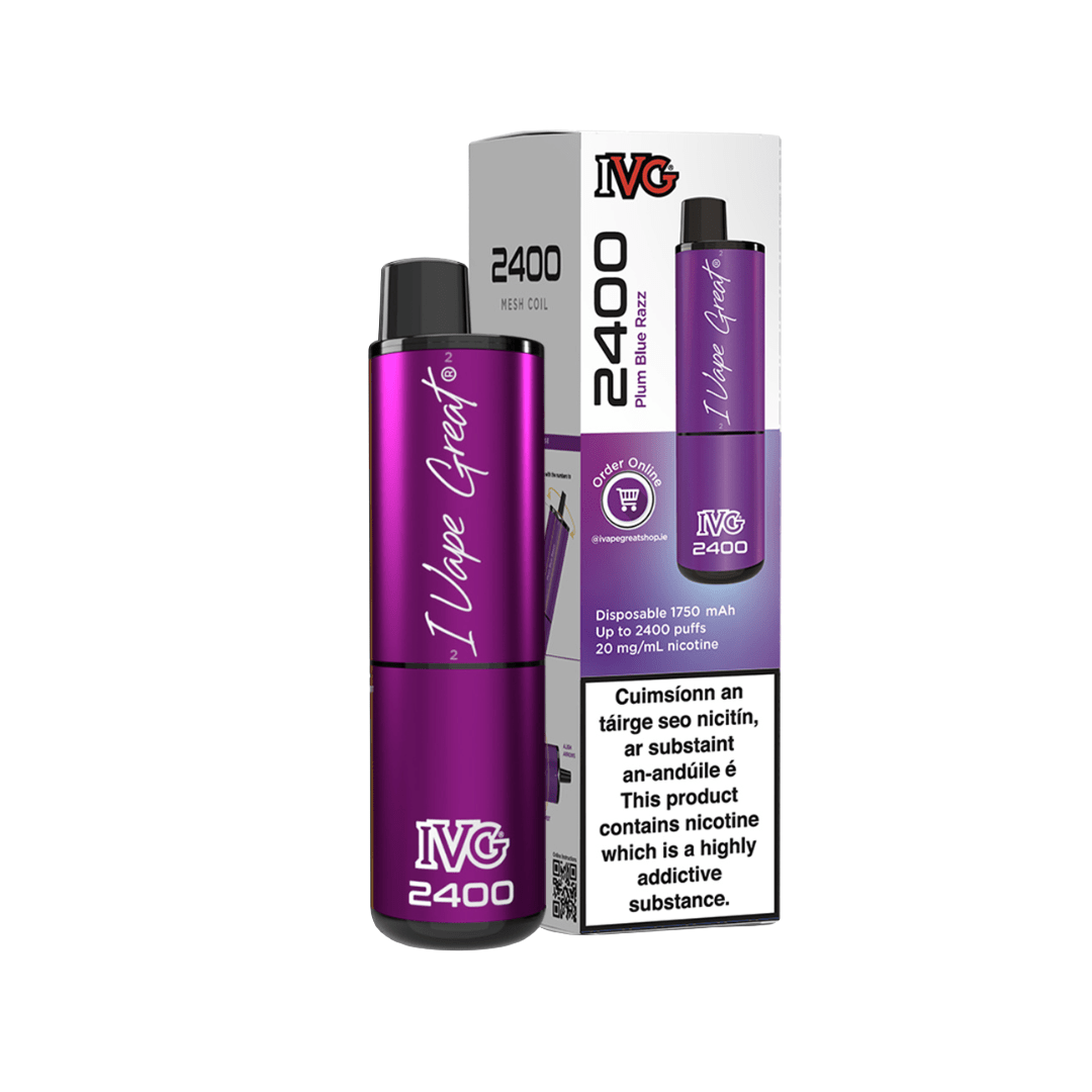 IVG 2400 Disposable Vape Kit Plum Blue Raspberry 