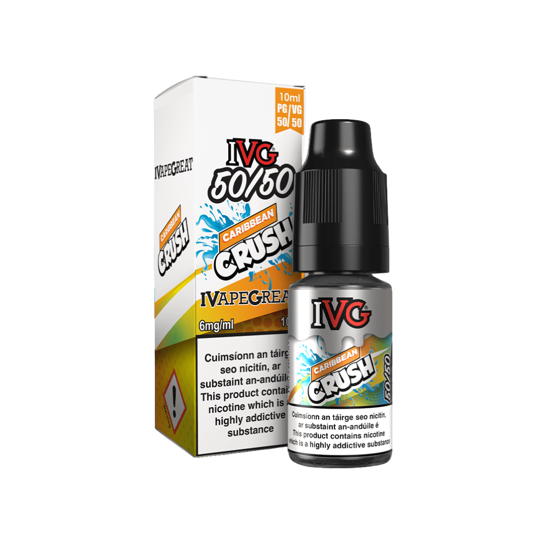 IVG 50/50 Fruit Range E-Liquid Caribbean Crush 6MG - Low Nicotine 