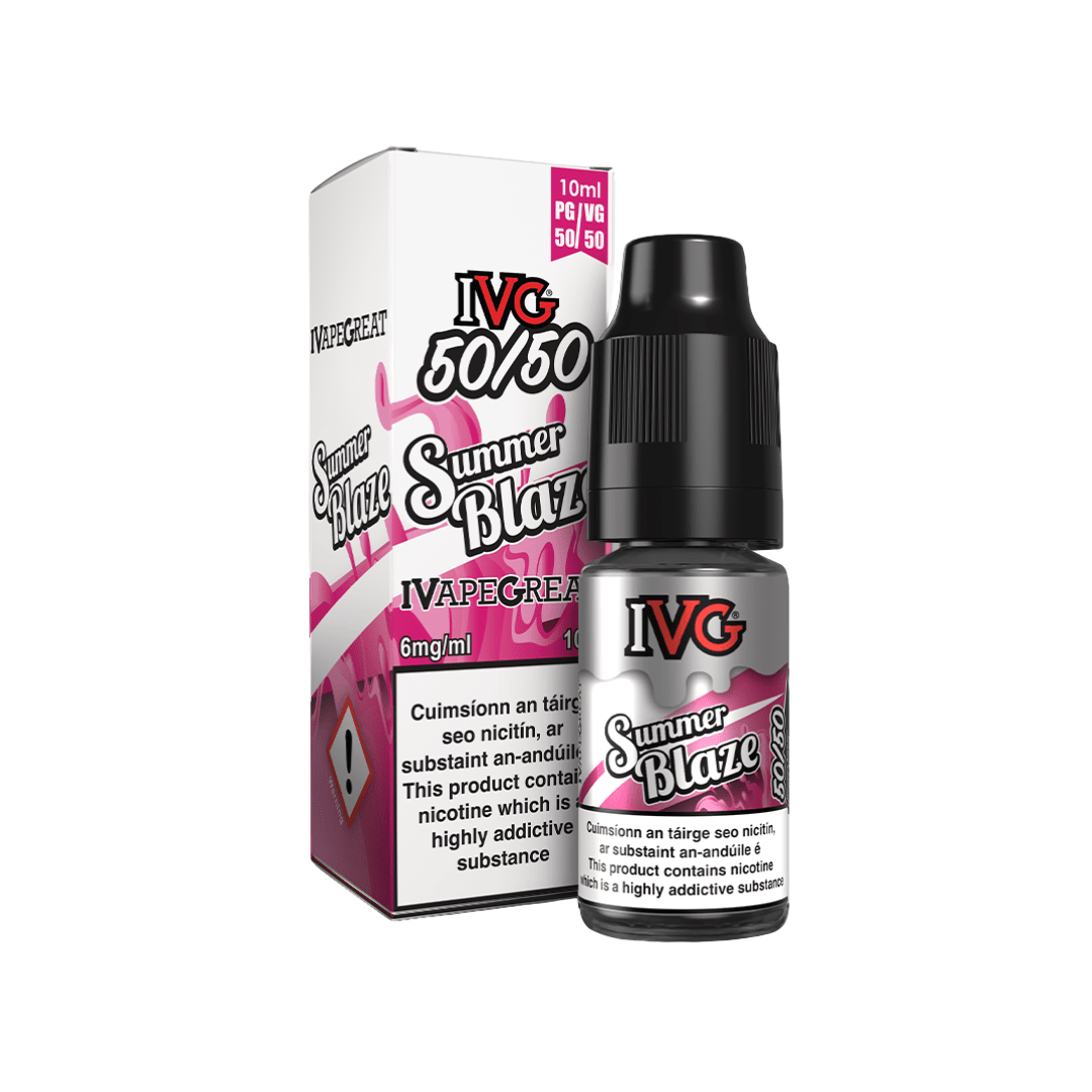 IVG 50/50 Fruit Range E-Liquid Summer Blaze 6MG - Low Nicotine 