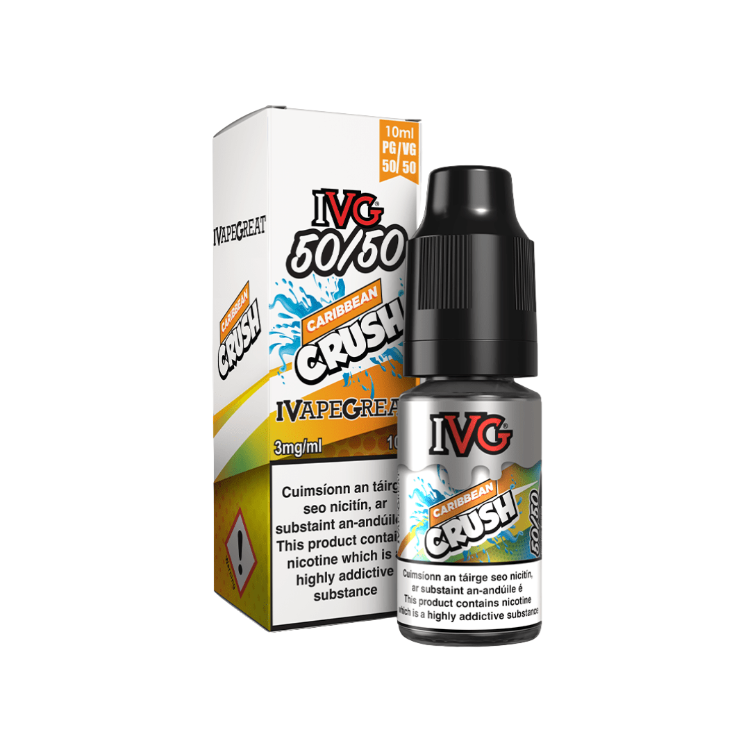 IVG 50/50 Fruit Range E-Liquid Caribbean Crush 3MG - Very Low Nicotine 
