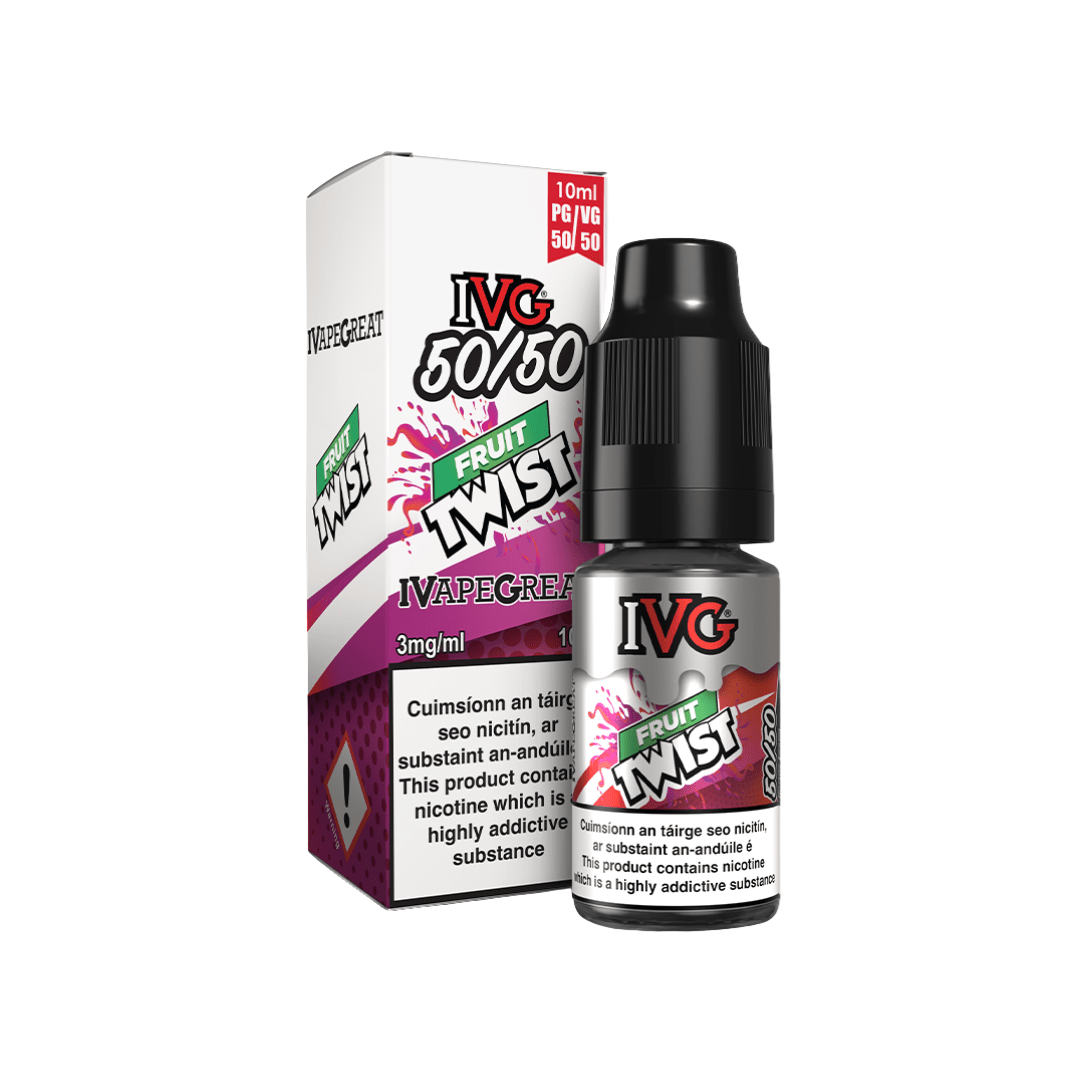 IVG 50/50 Fruit Range E-Liquid Fruit Twist 3MG - Very Low Nicotine 