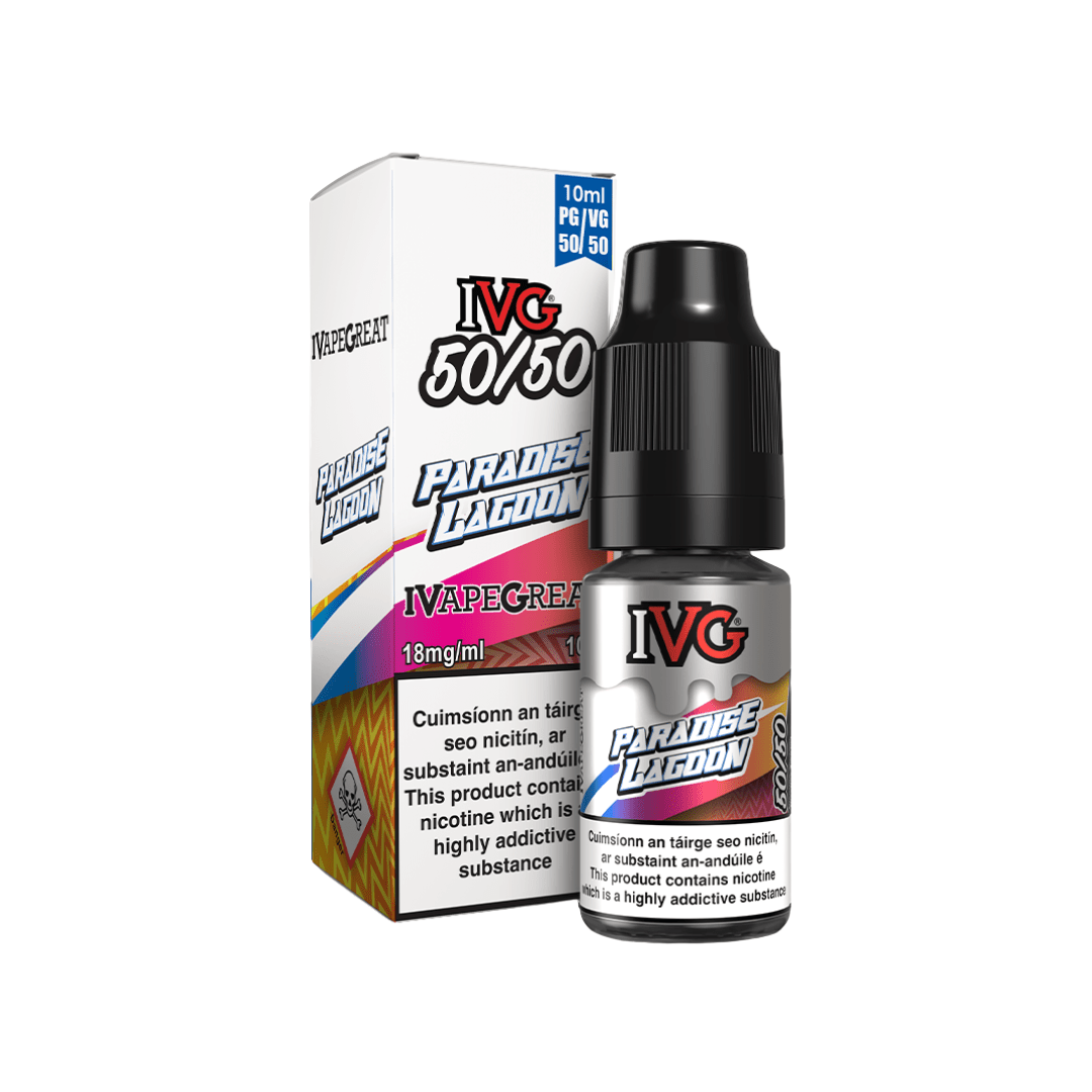 IVG 50/50 Fruit Range E-Liquid Paradise Lagoon 18MG - High Nicotine 