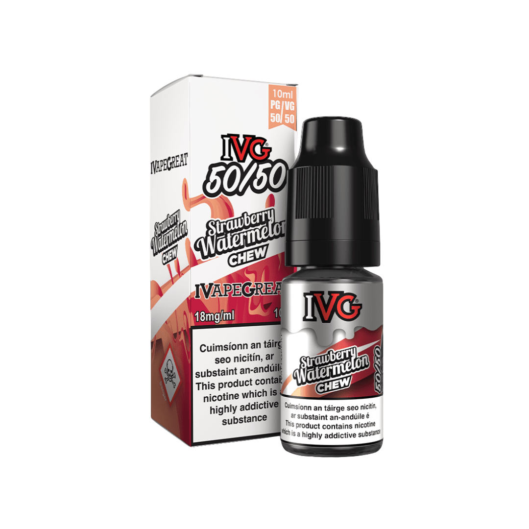 IVG 50/50 Fruit Range E-Liquid Strawberry Watermelon 18MG - High Nicotine 