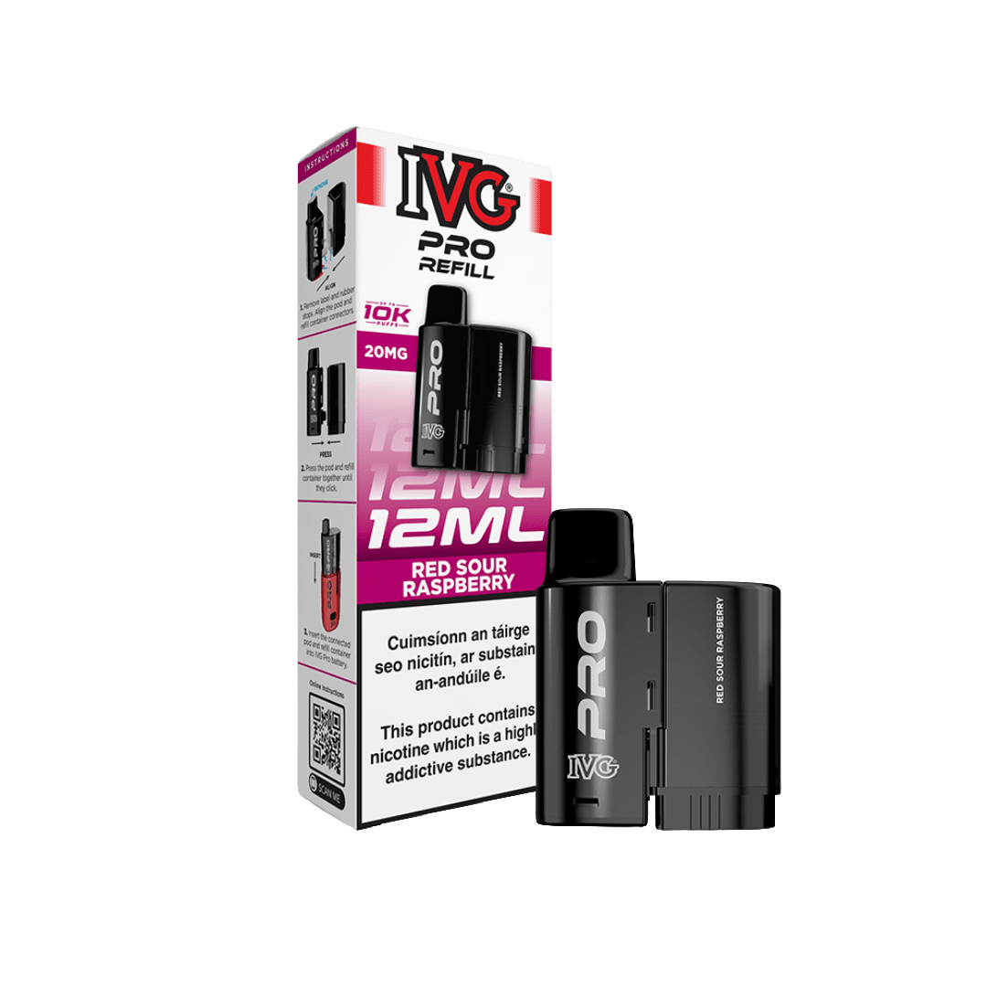 IVG PRO 12K Refills Red Sour Raspberry 