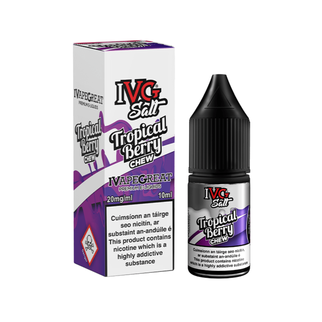 IVG Nicotine Salt E-Liquid Tropical Berry Chew 20MG - High Nicotine 