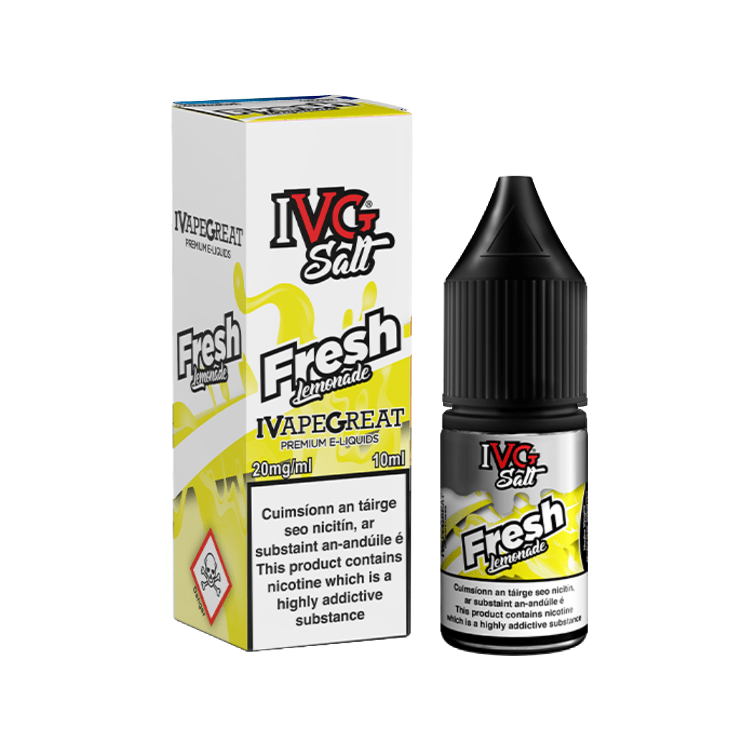 IVG Nicotine Salt E-Liquid Fresh Lemonade 20MG - High Nicotine 