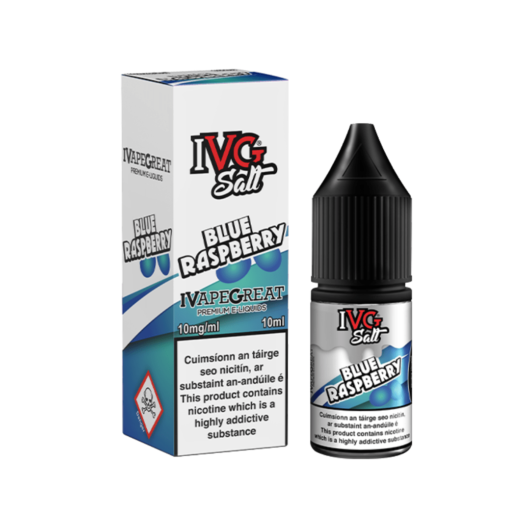 IVG Nicotine Salt E-Liquid Blue Raspberry 10MG - Medium Nicotine 