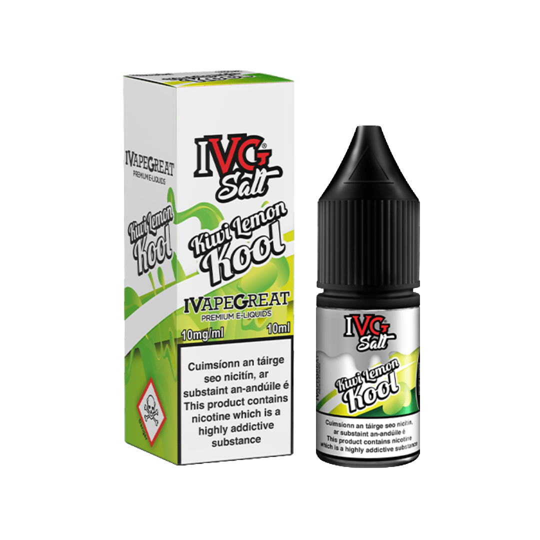 IVG Nicotine Salt E-Liquid Kiwi Lemon Kool 10MG - Medium Nicotine 