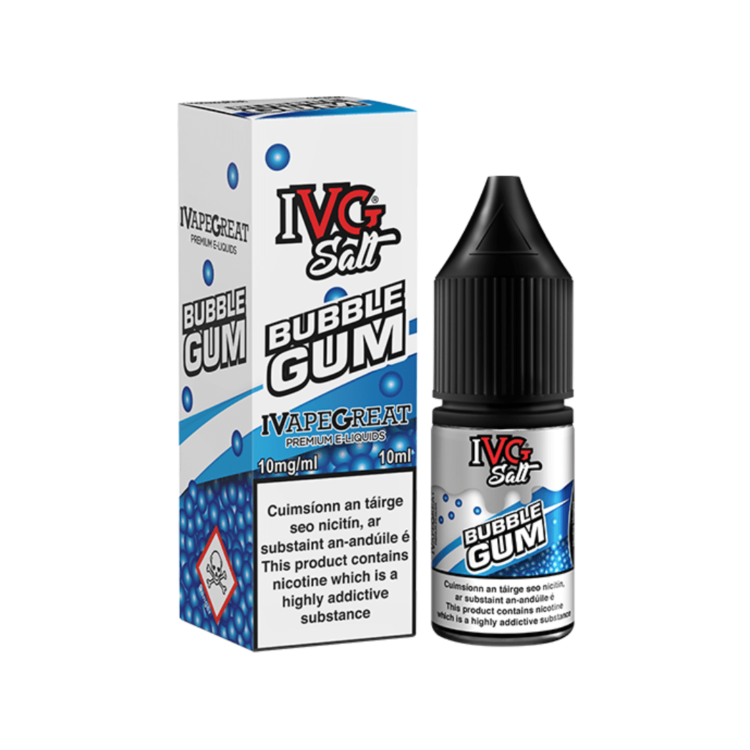 IVG Nicotine Salt E-Liquid Bubblegum 10MG - Medium Nicotine 