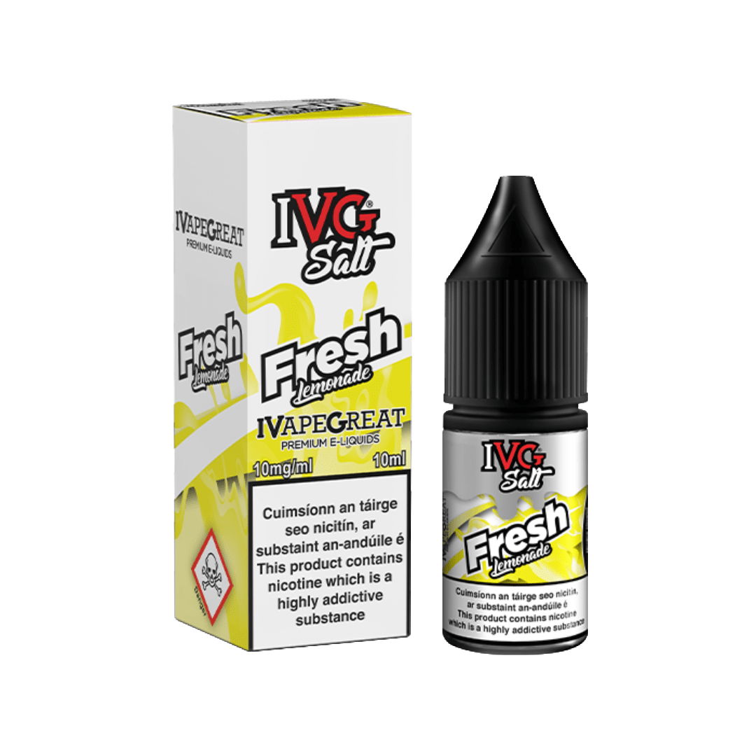 IVG Nicotine Salt E-Liquid Fresh Lemonade 10MG - Medium Nicotine 