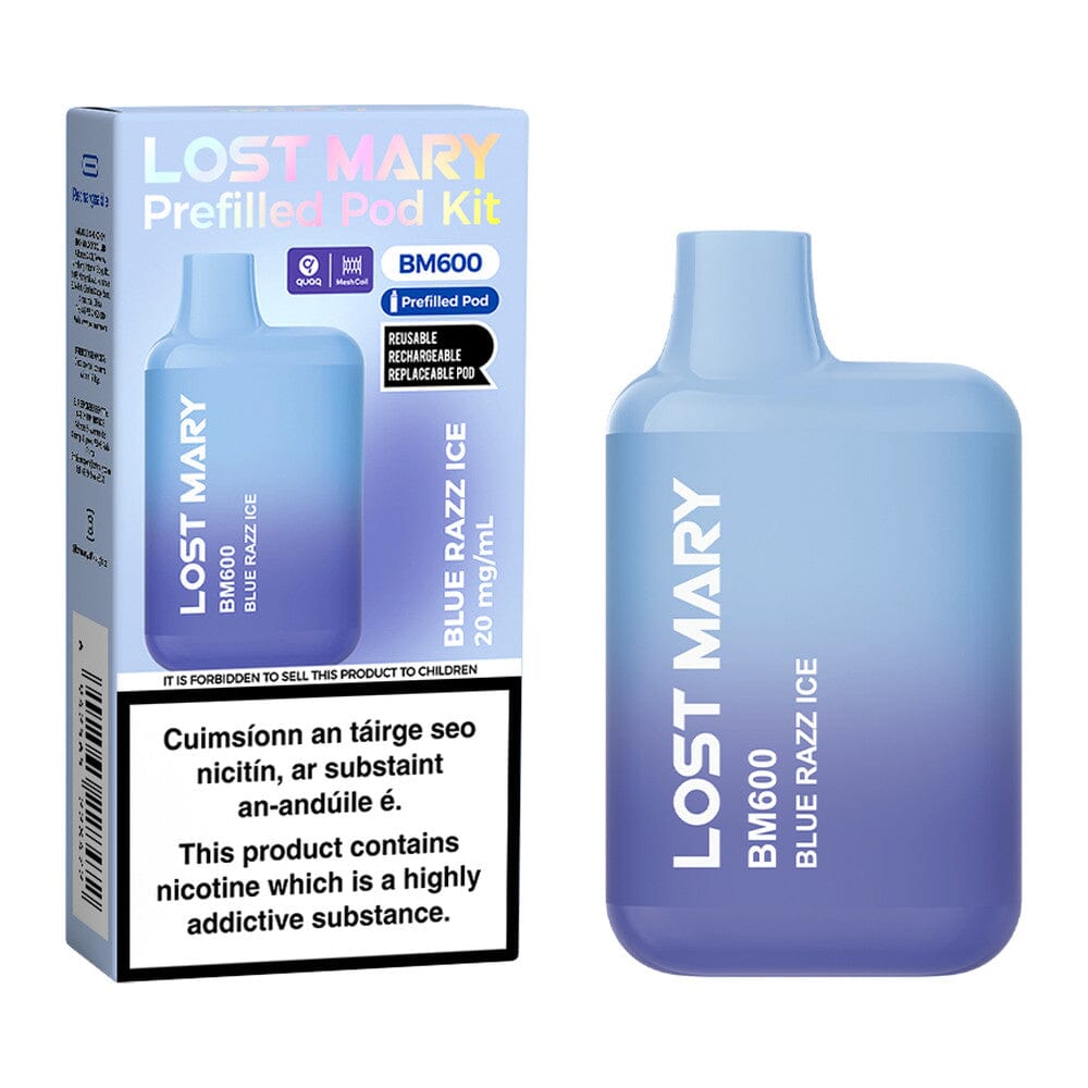 Lost Mary BM600 Prefilled Pod Kit Blue Razz Ice 