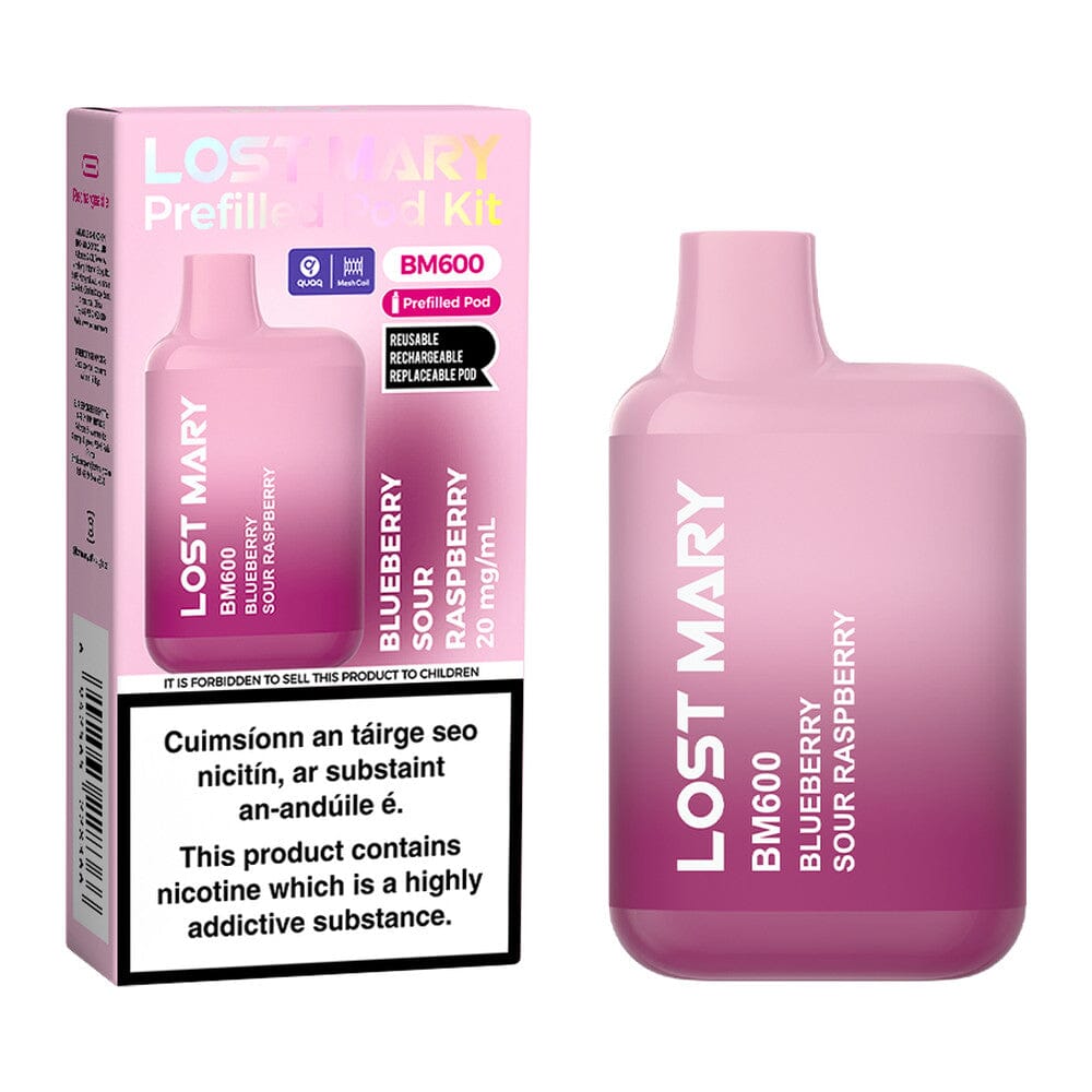 Lost Mary BM600 Prefilled Pod Kit Blueberry Sour Raspberry 