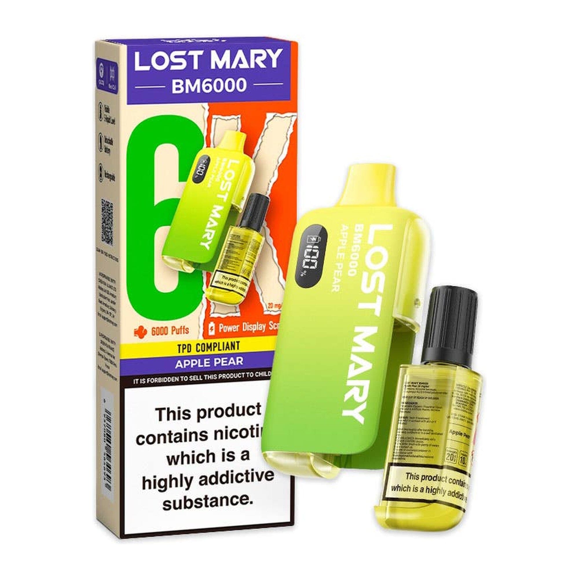 Lost Mary BM6000 Disposable Vape Kit Apple Pear 