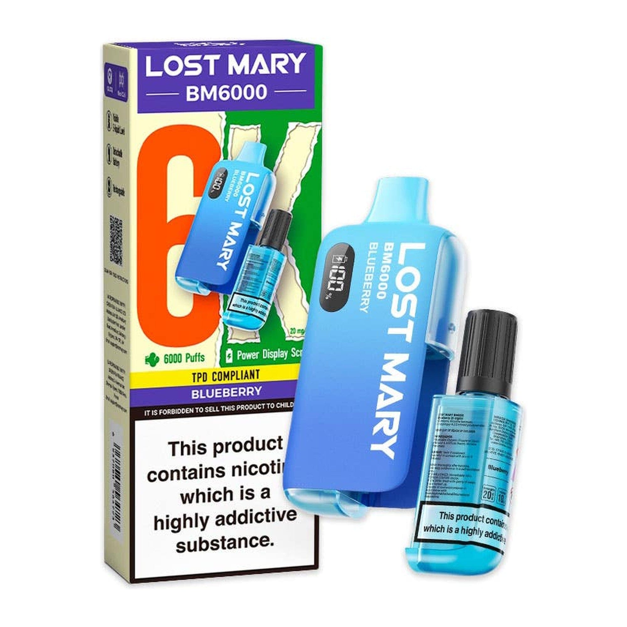 Lost Mary BM6000 Disposable Vape Kit Blueberry 