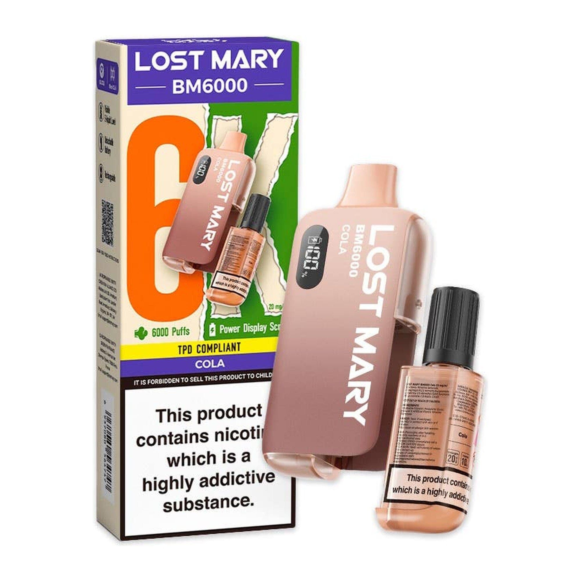 Lost Mary BM6000 Disposable Vape Kit Cola 