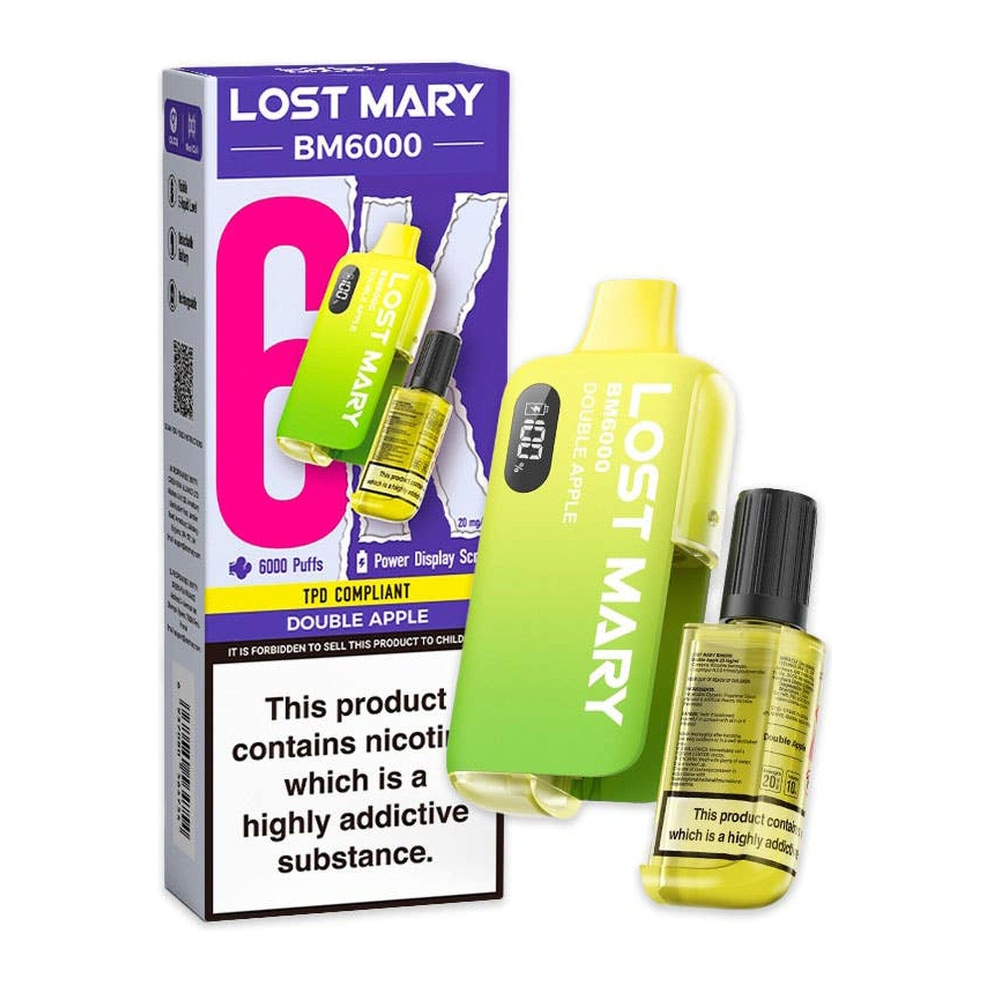 Lost Mary BM6000 Disposable Vape Kit Double Apple 