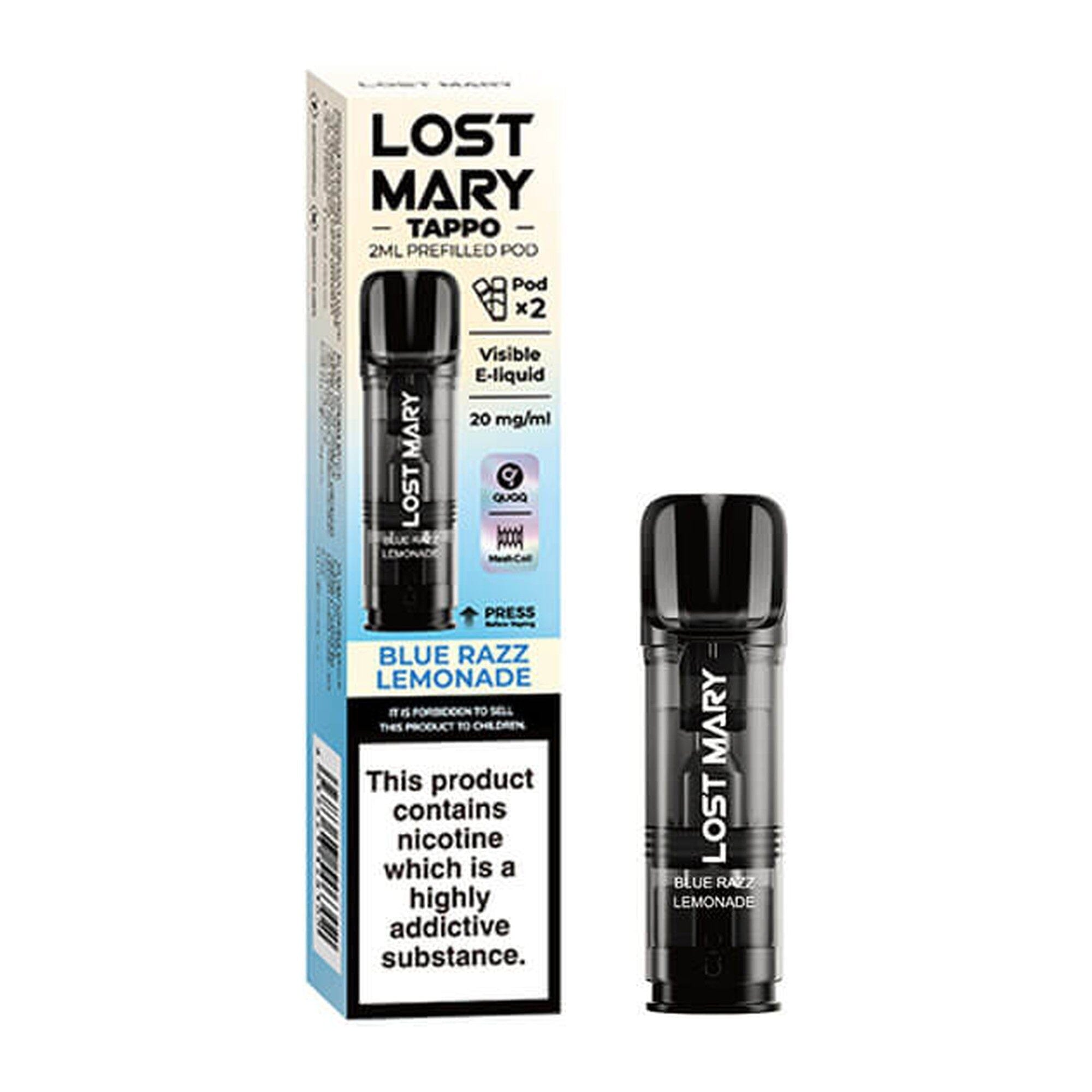 Lost Mary Tappo Prefilled Pod Blue Razz Lemonade 