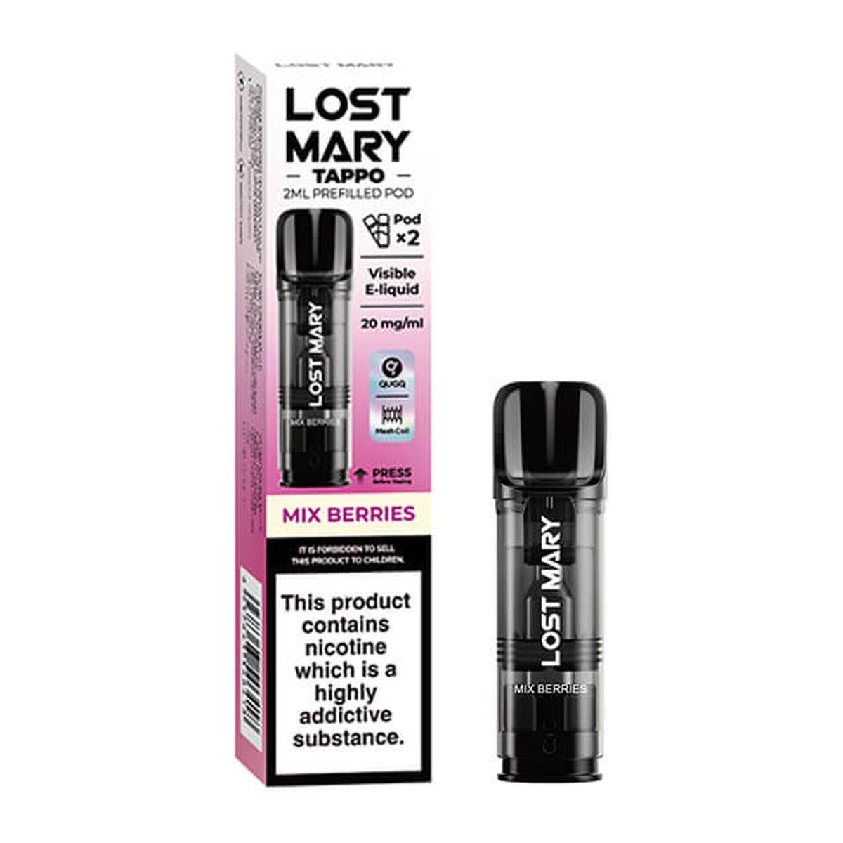 Lost Mary Tappo Prefilled Pod Mix Berries 