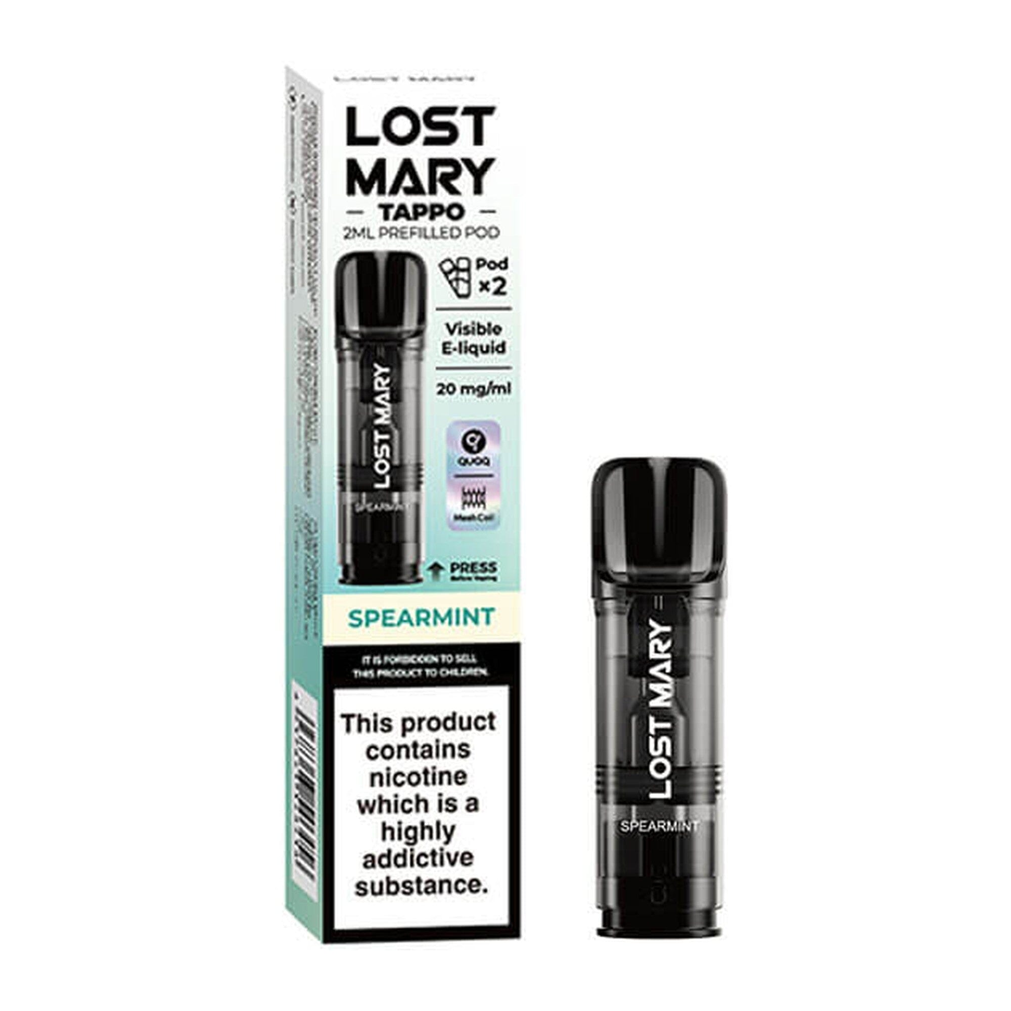 Lost Mary Tappo Prefilled Pod Spearmint 