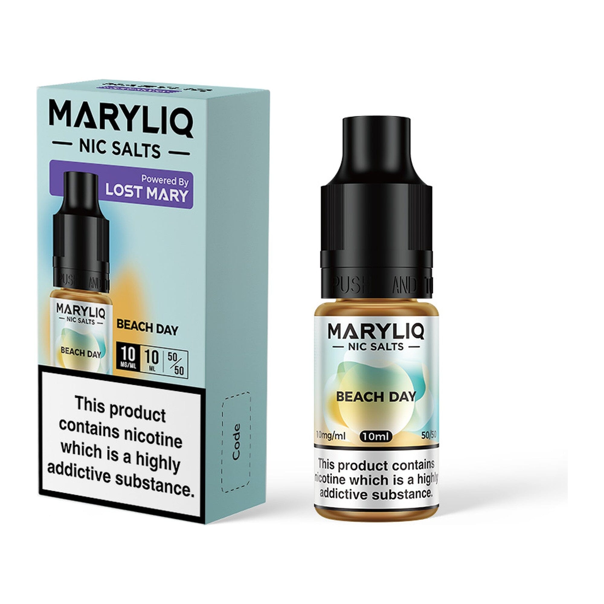 MARYLIQ by Lost Mary Nicotine Salt E-Liquid Beach Day 10MG - Medium Nicotine 