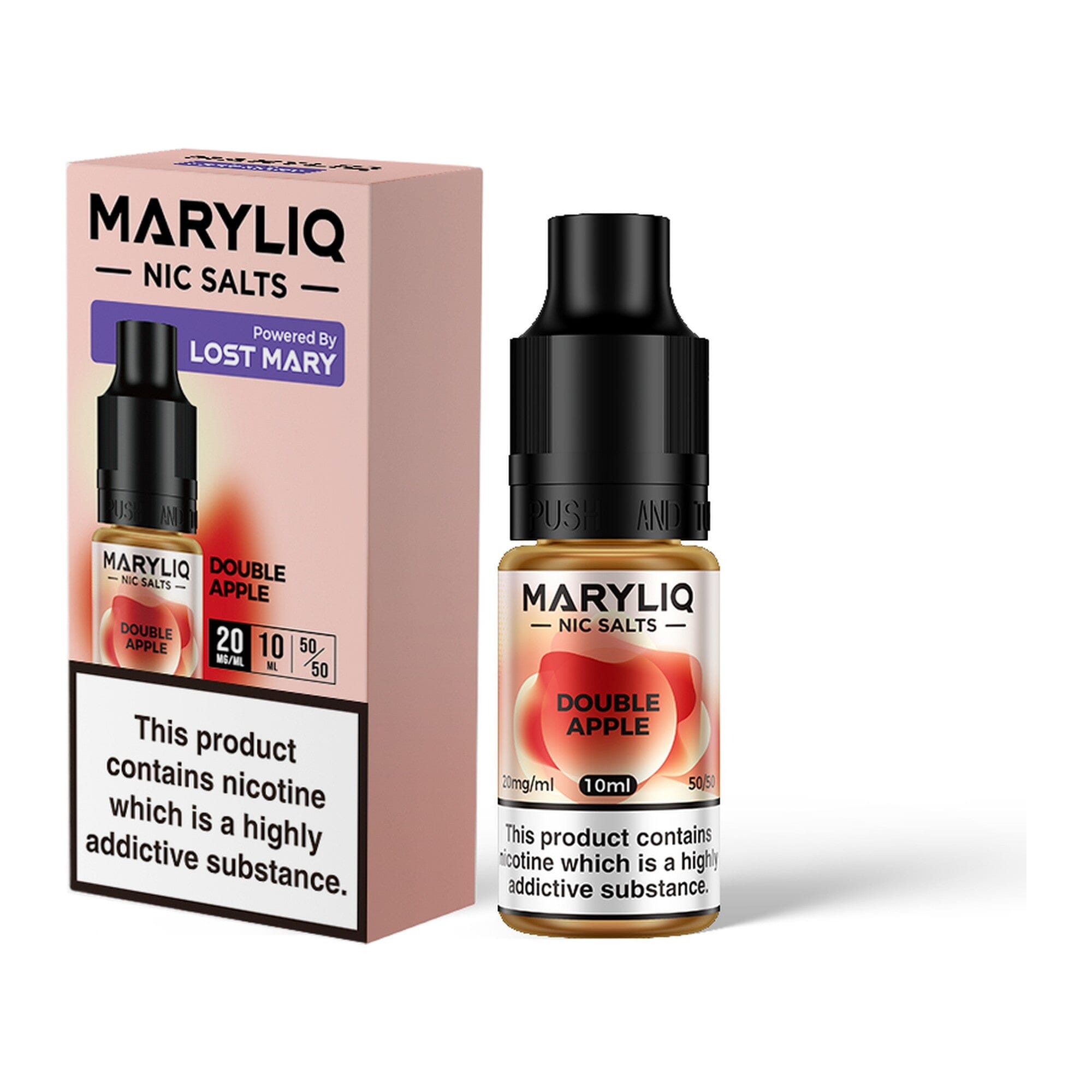 MARYLIQ by Lost Mary Nicotine Salt E-Liquid Double Apple 20MG - High Nicotine 