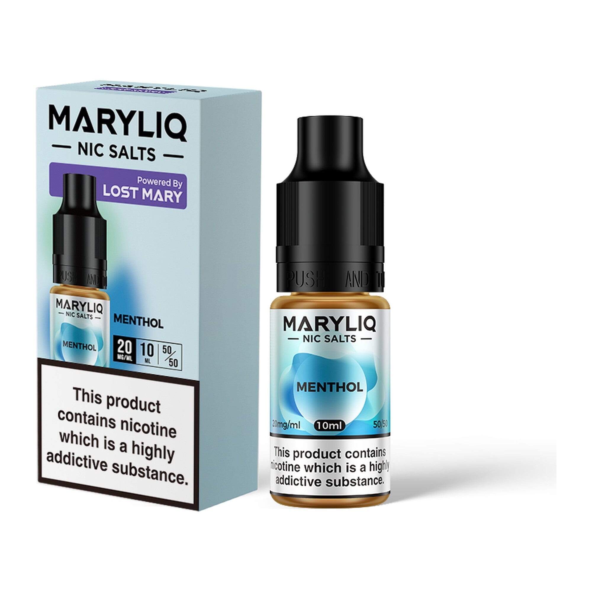 MARYLIQ by Lost Mary Nicotine Salt E-Liquid Menthol 20MG - High Nicotine 