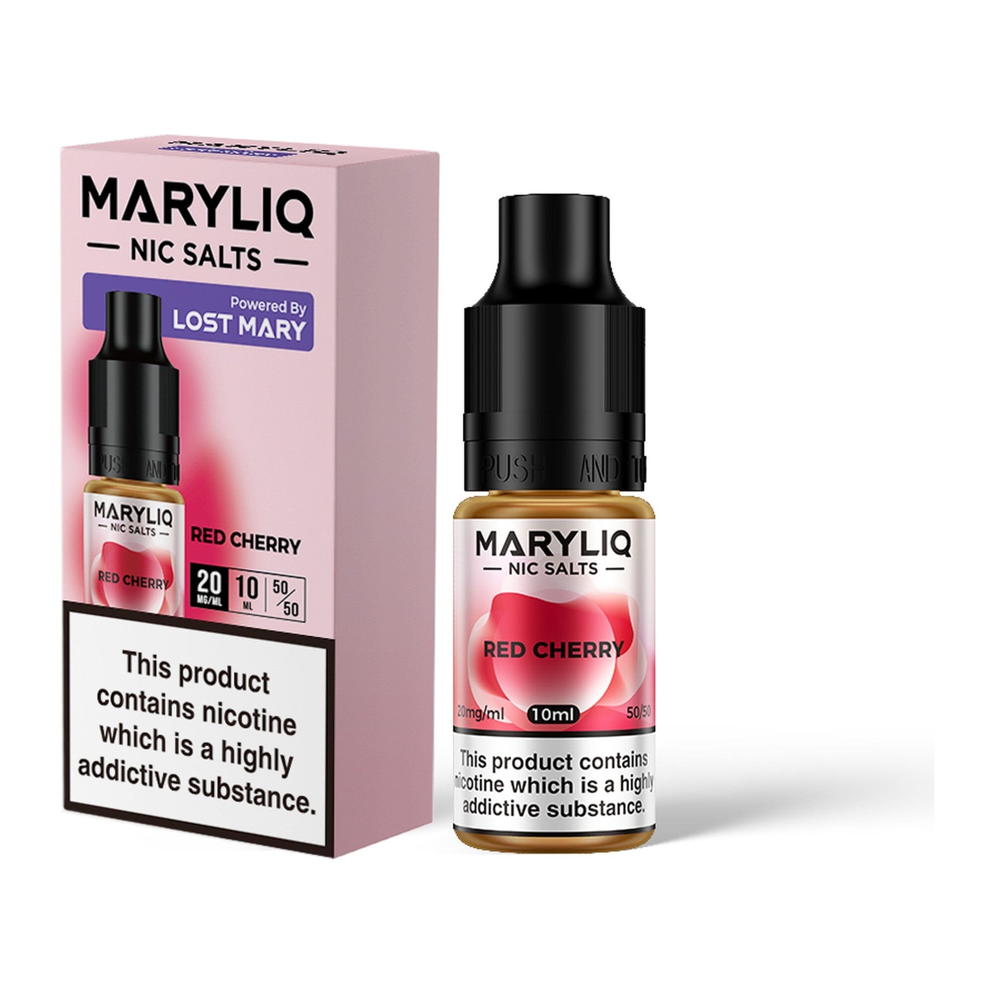 MARYLIQ by Lost Mary Nicotine Salt E-Liquid Red Cherry 20MG - High Nicotine 