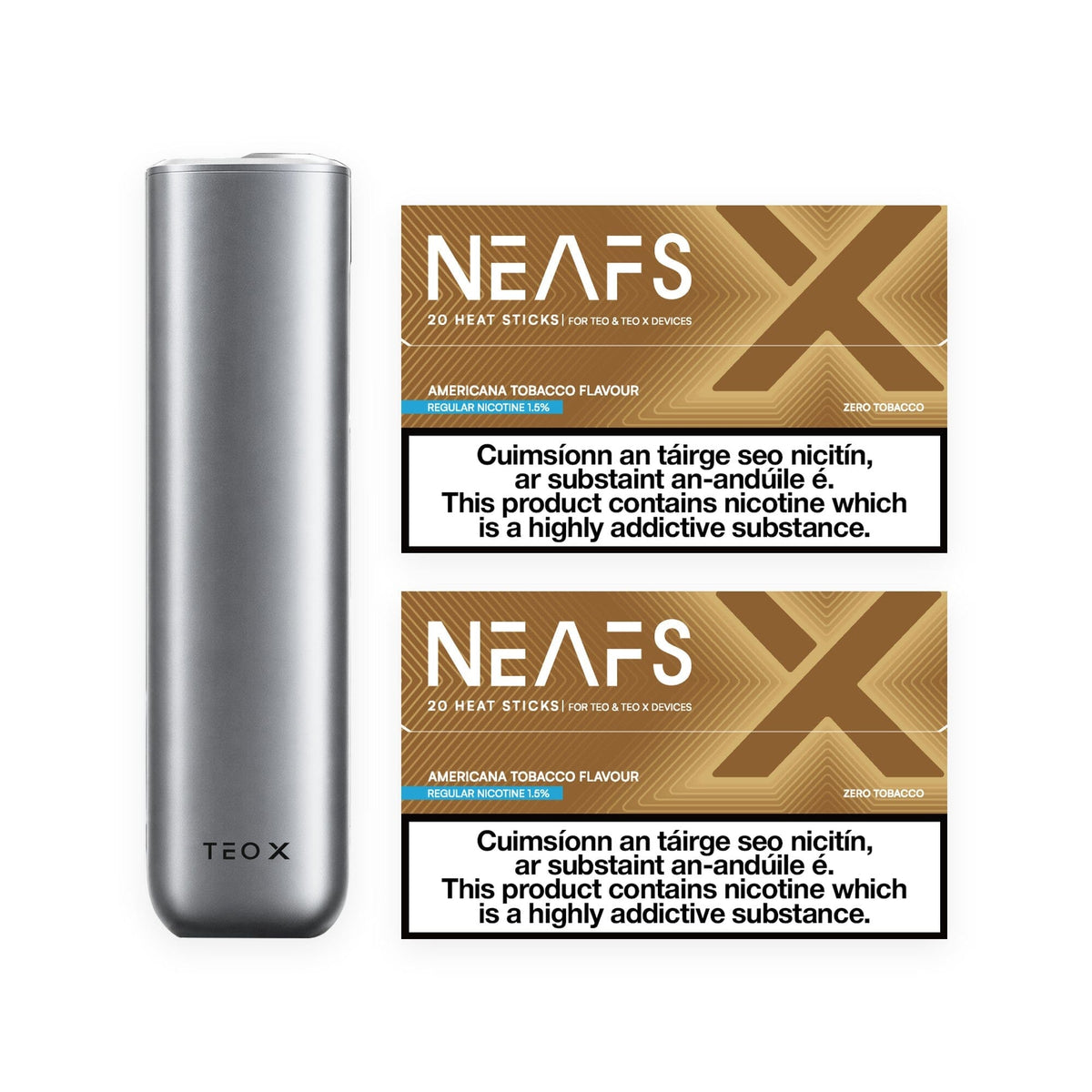 NEAFS TEO-X Starter Bundle American Tobacco Flavour Luna 