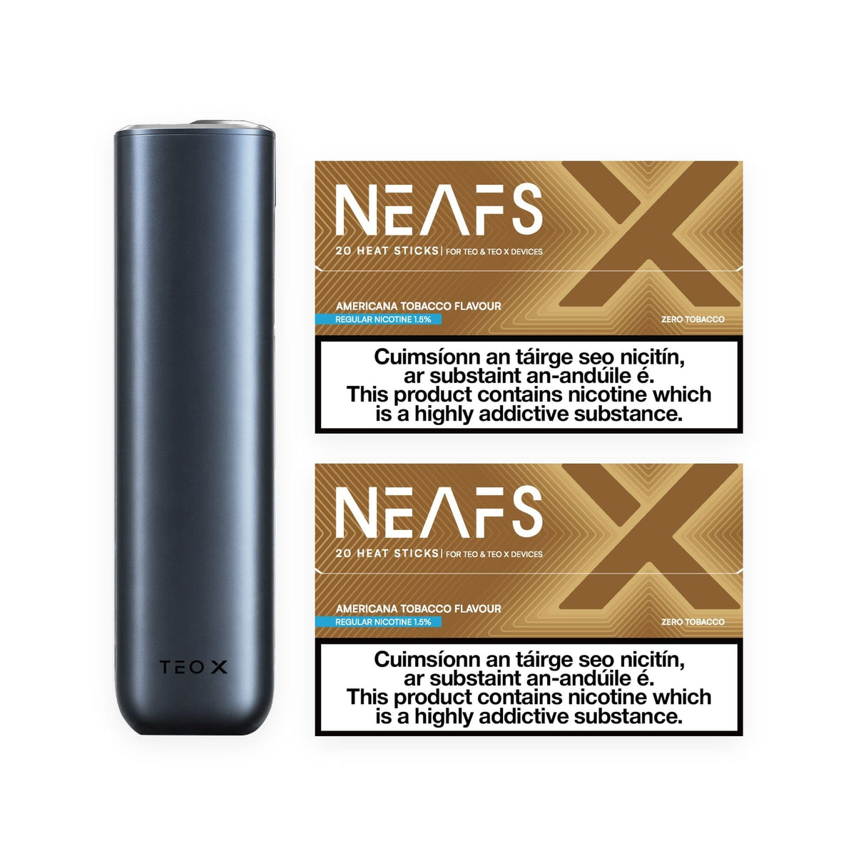 NEAFS TEO-X Starter Bundle American Tobacco Flavour Storm 